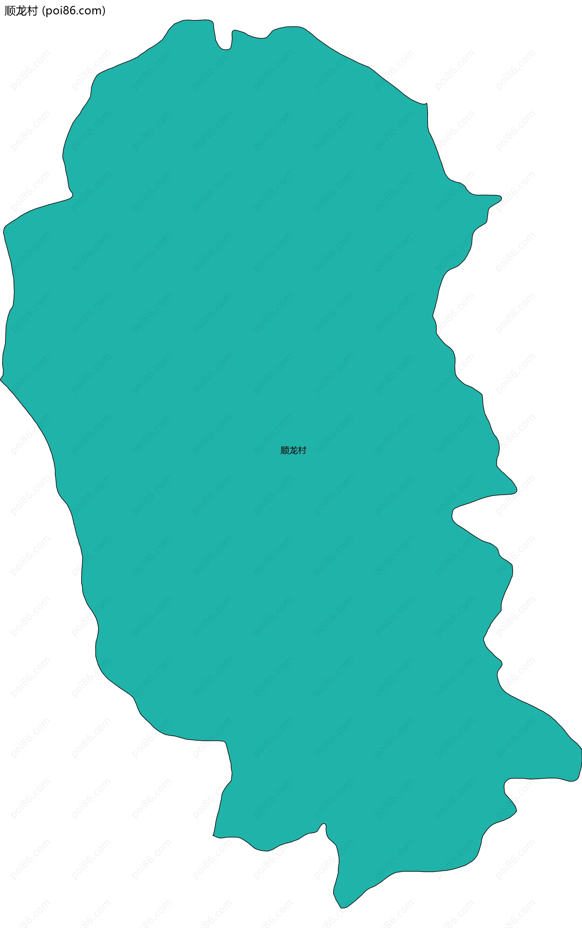 顺龙村边界地图