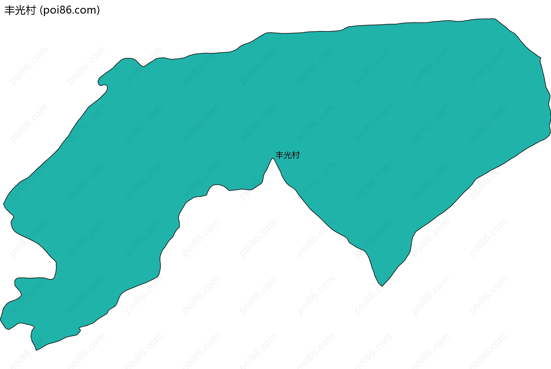 丰光村边界地图