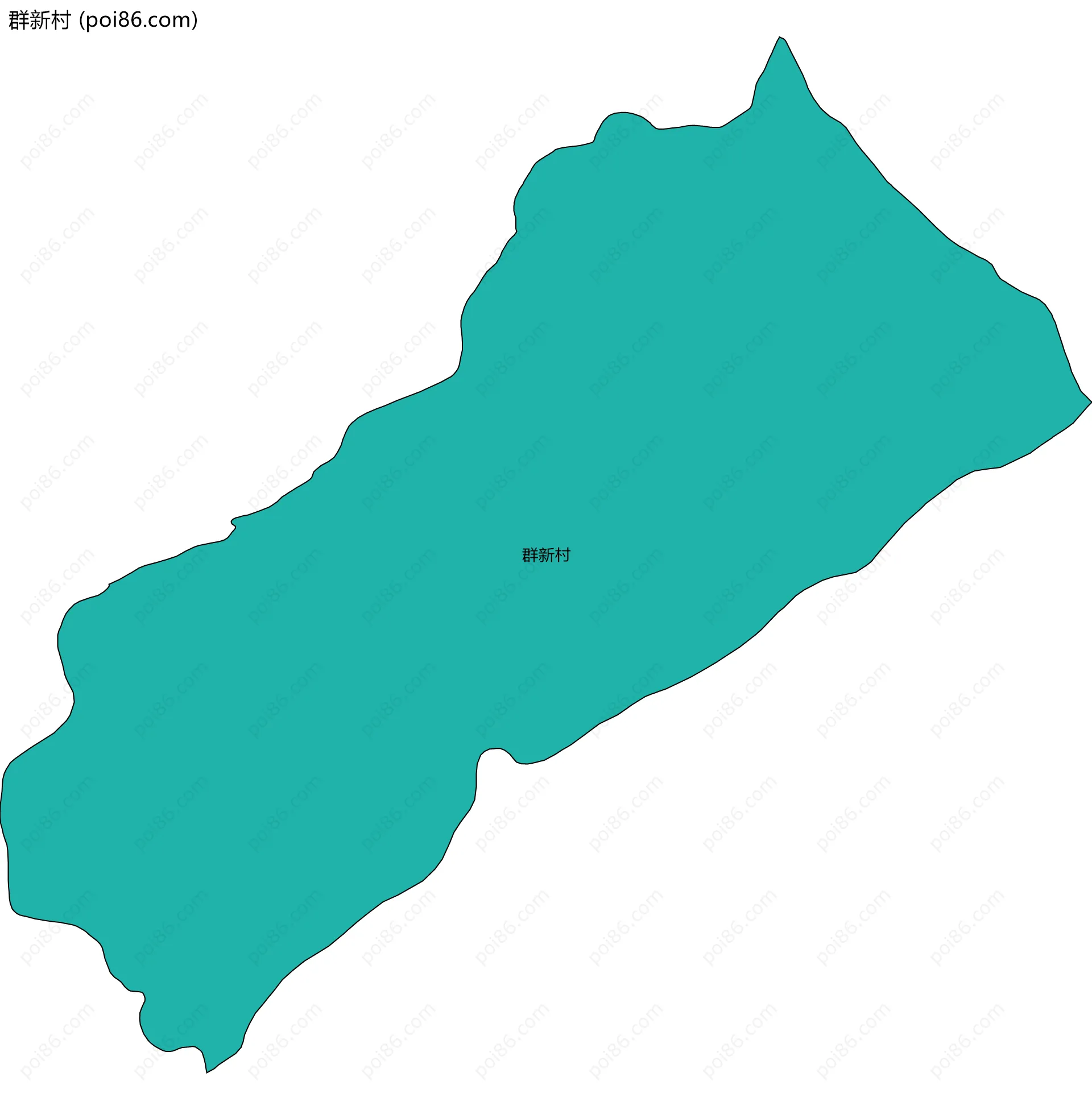 群新村边界地图