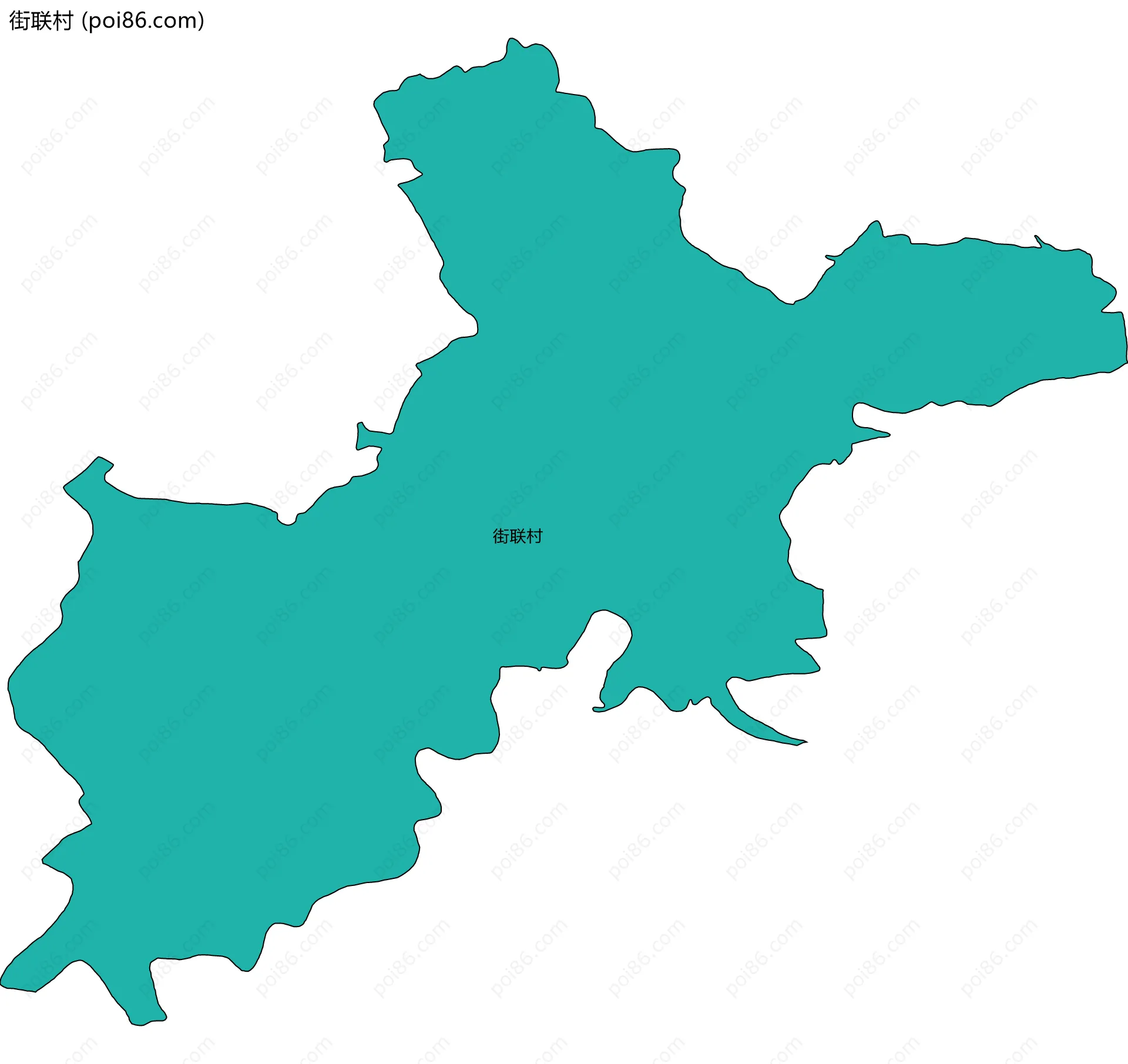 街联村边界地图