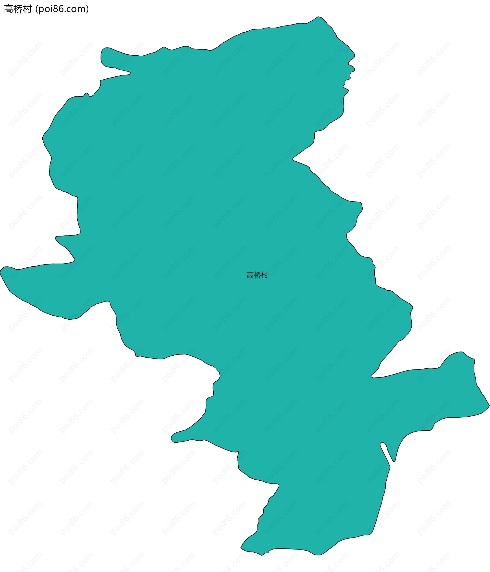 高桥村边界地图
