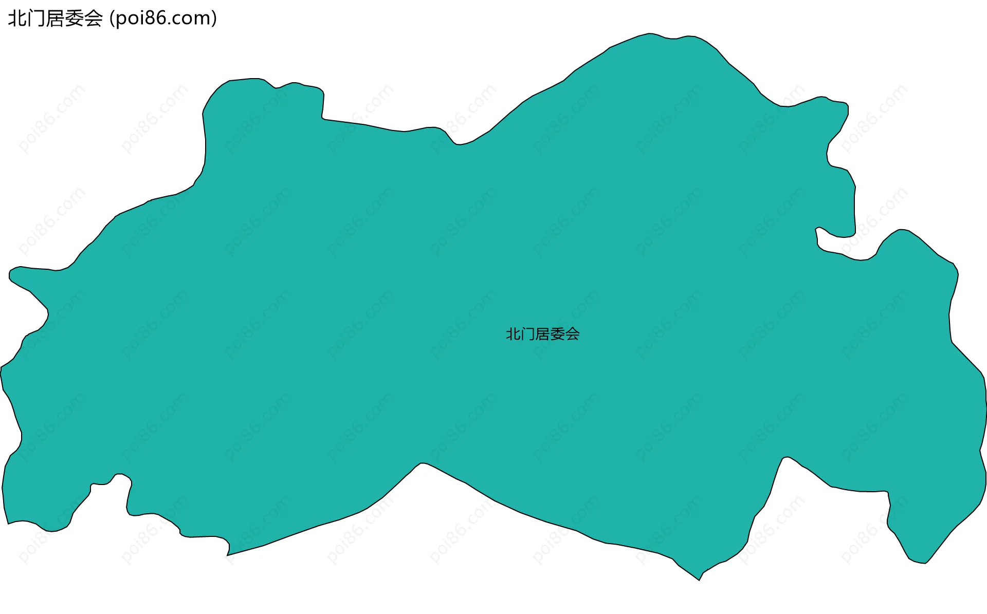 北门居委会边界地图