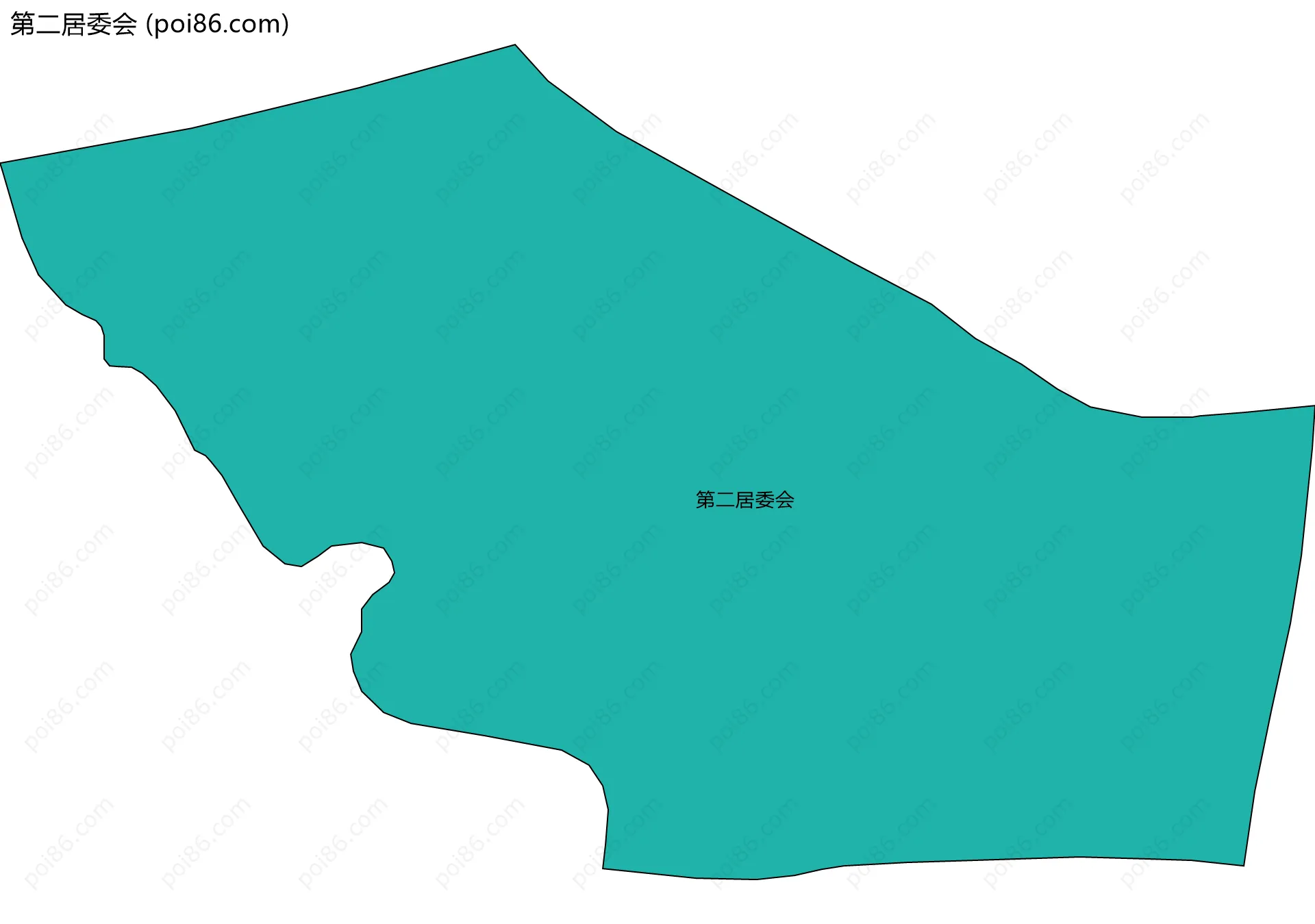 第二居委会边界地图