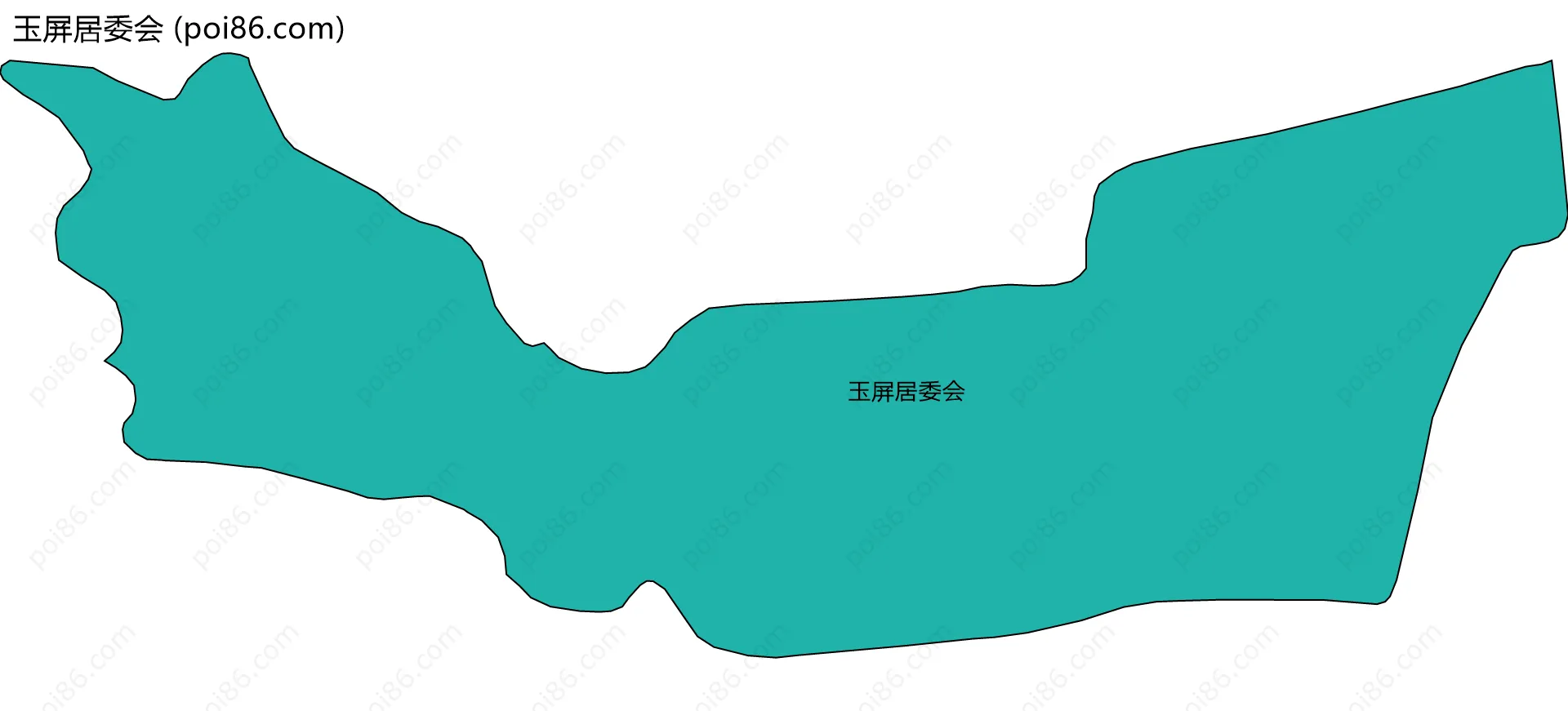 玉屏居委会边界地图