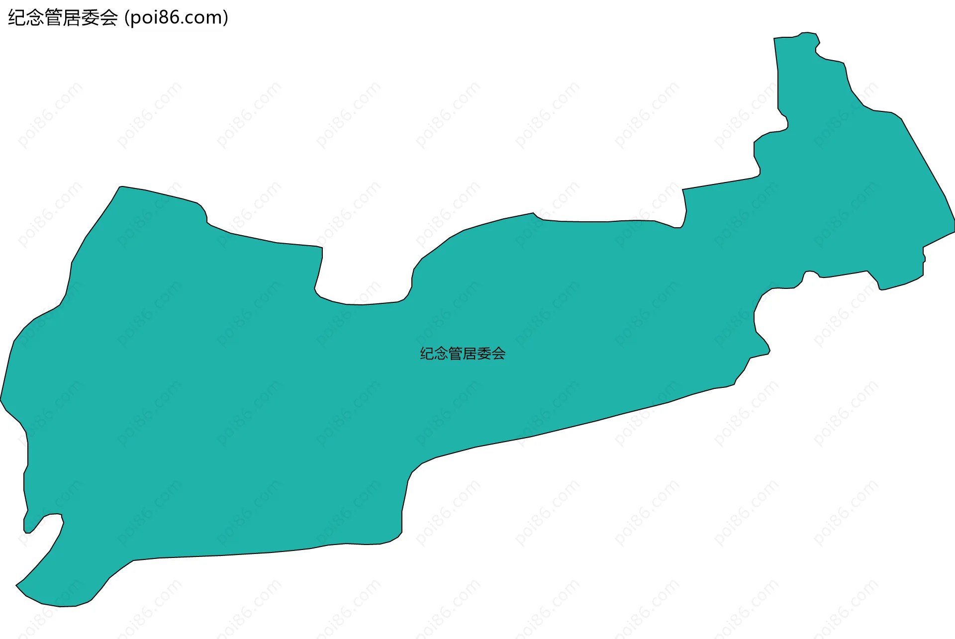 纪念管居委会边界地图
