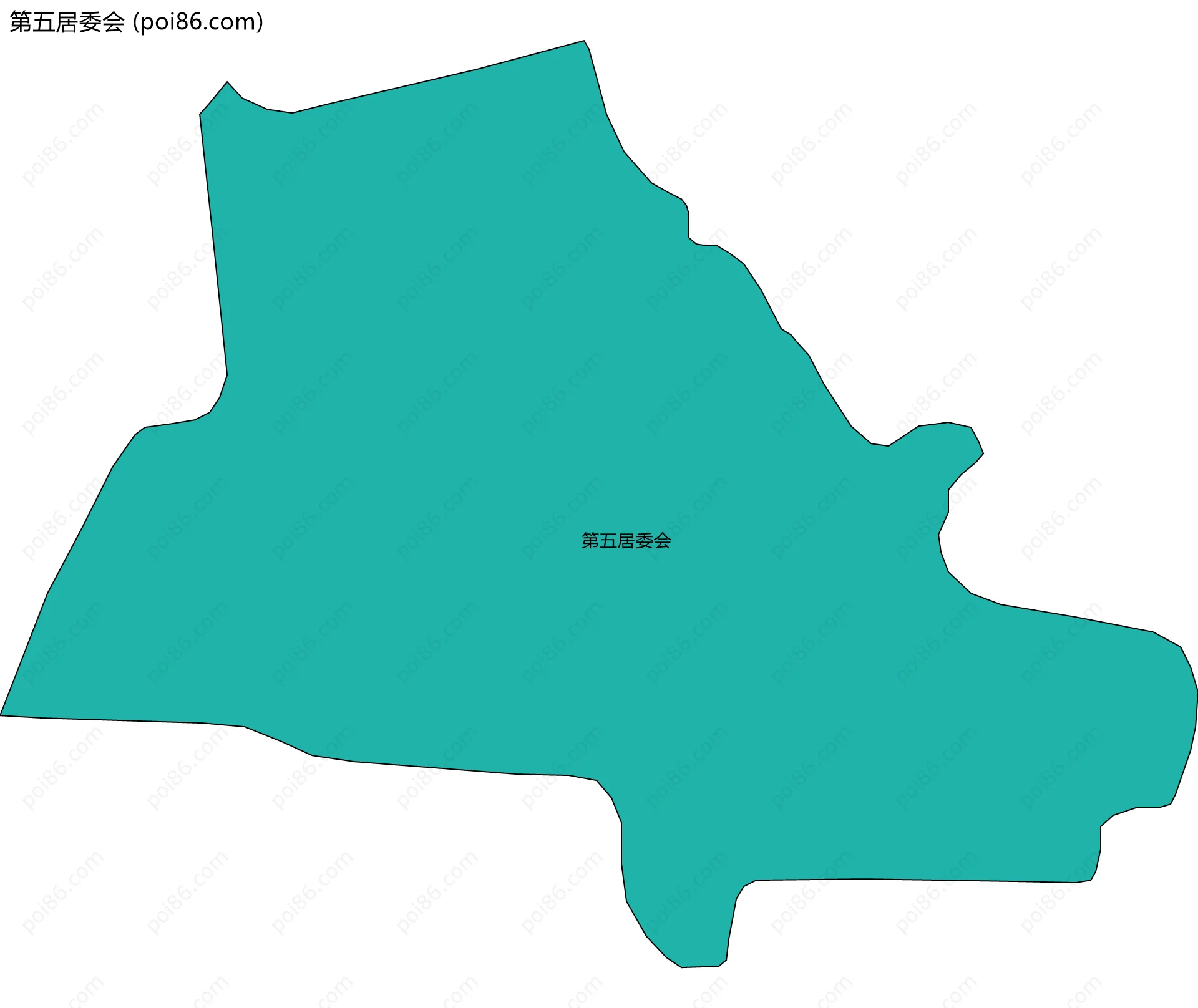 第五居委会边界地图
