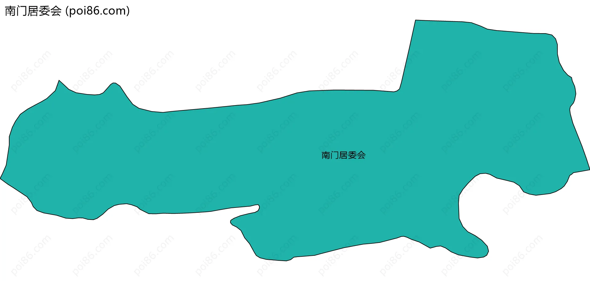 南门居委会边界地图