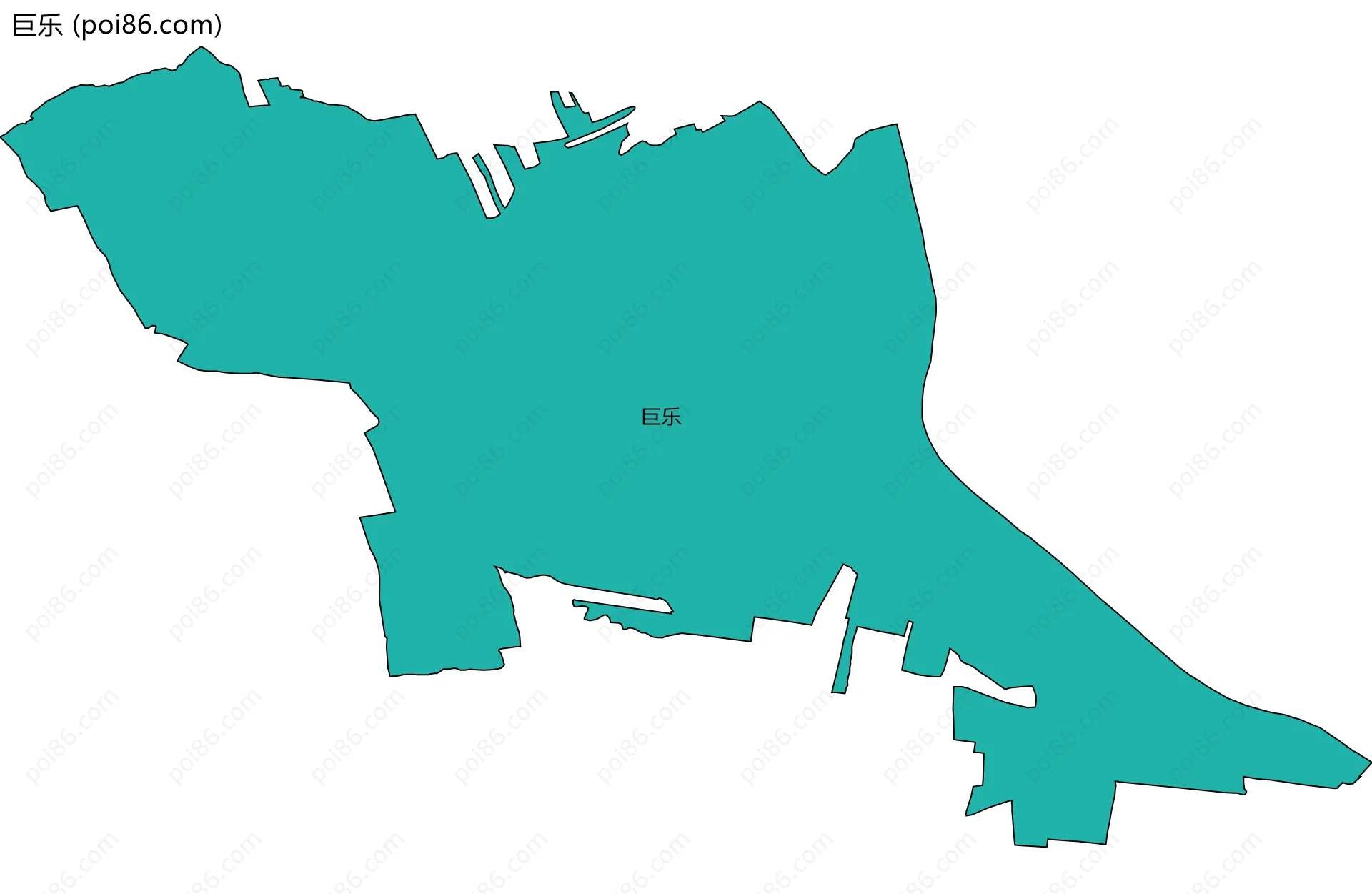 巨乐边界地图