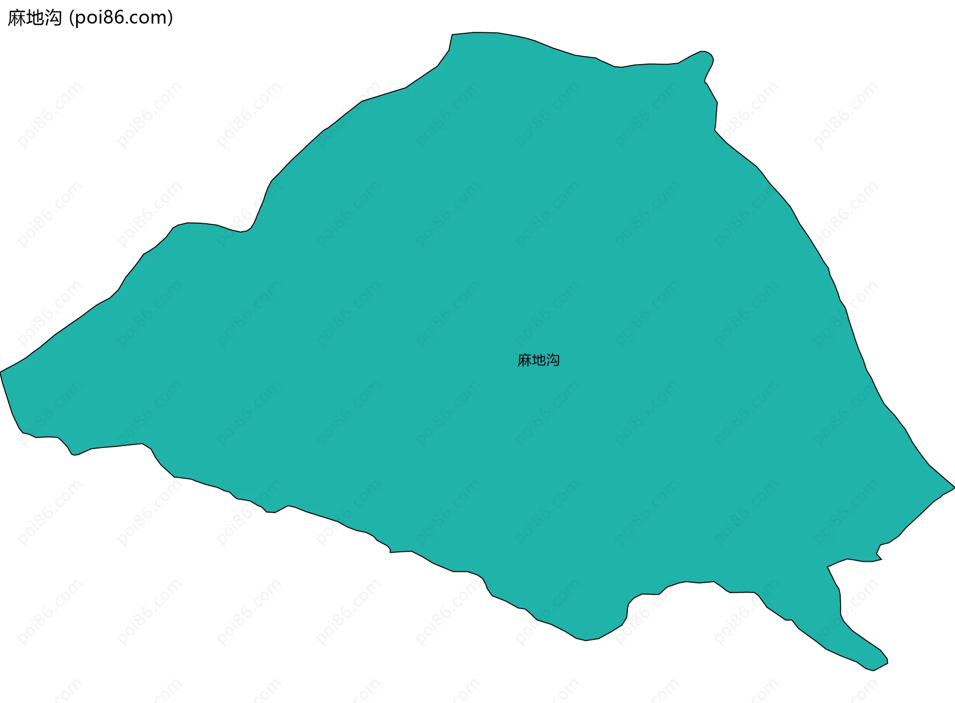 麻地沟边界地图