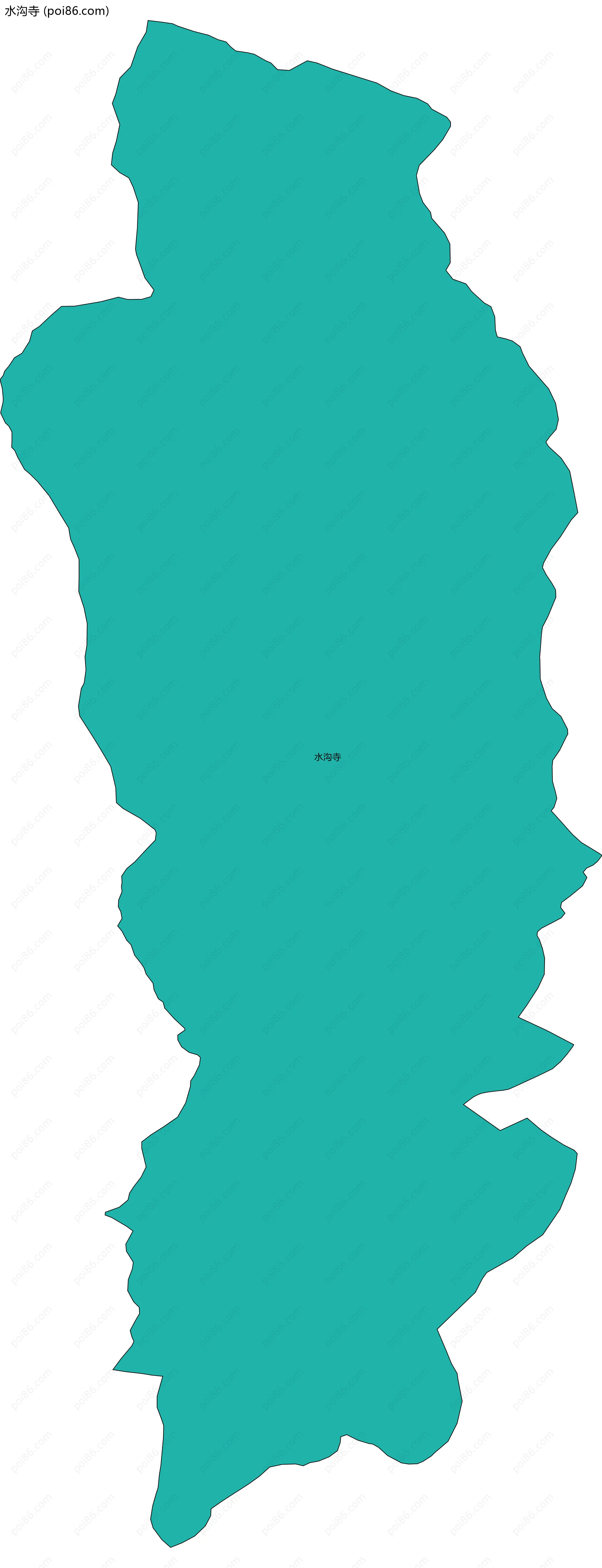 水沟寺边界地图