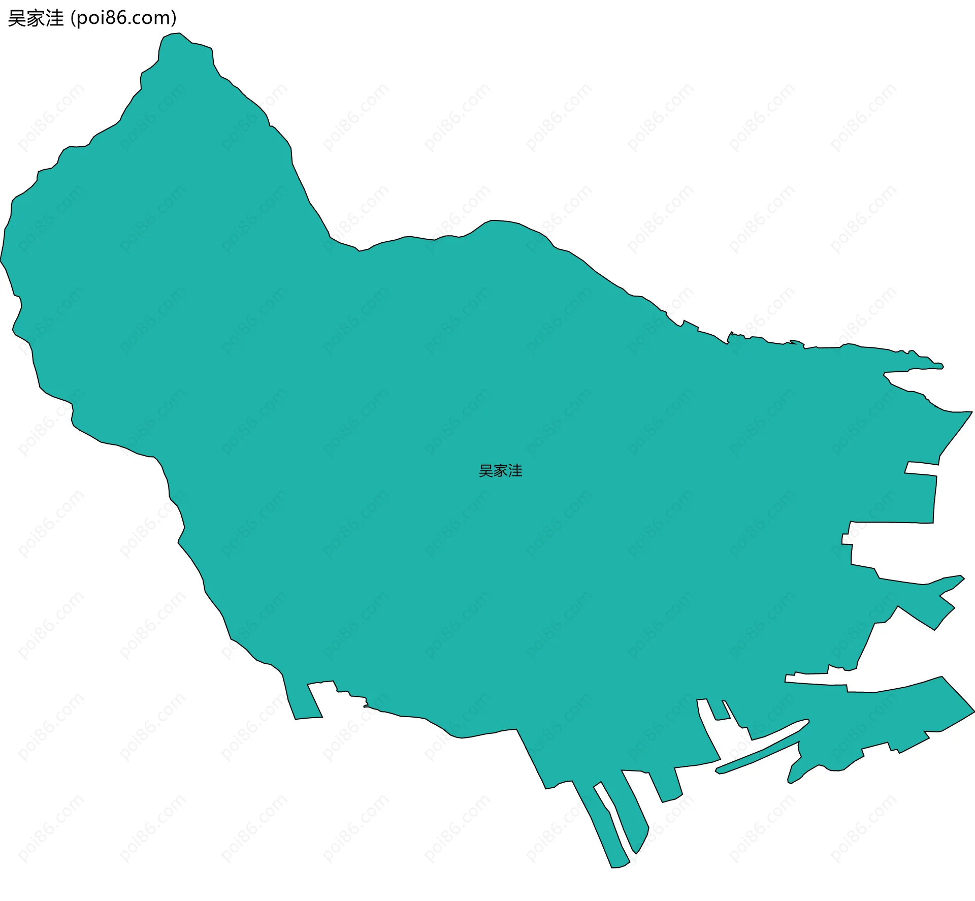 吴家洼边界地图