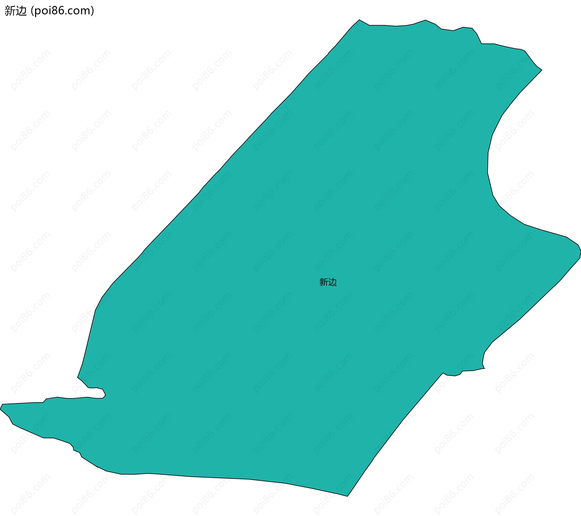 新边边界地图