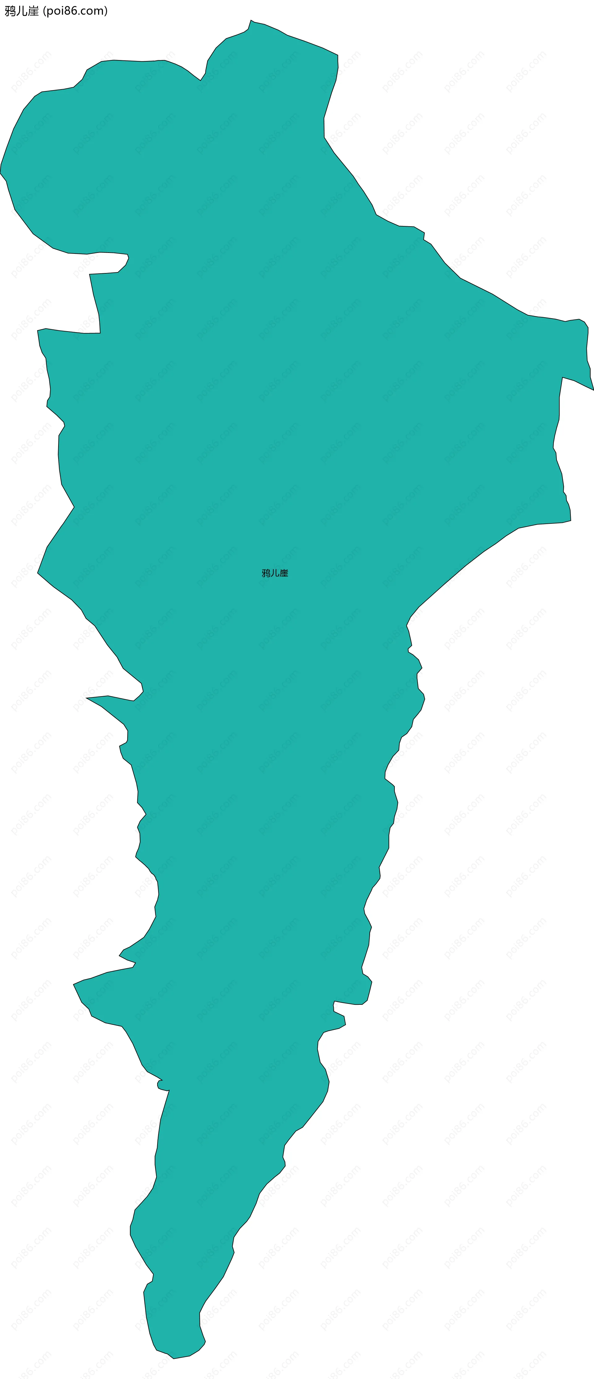 鸦儿崖边界地图