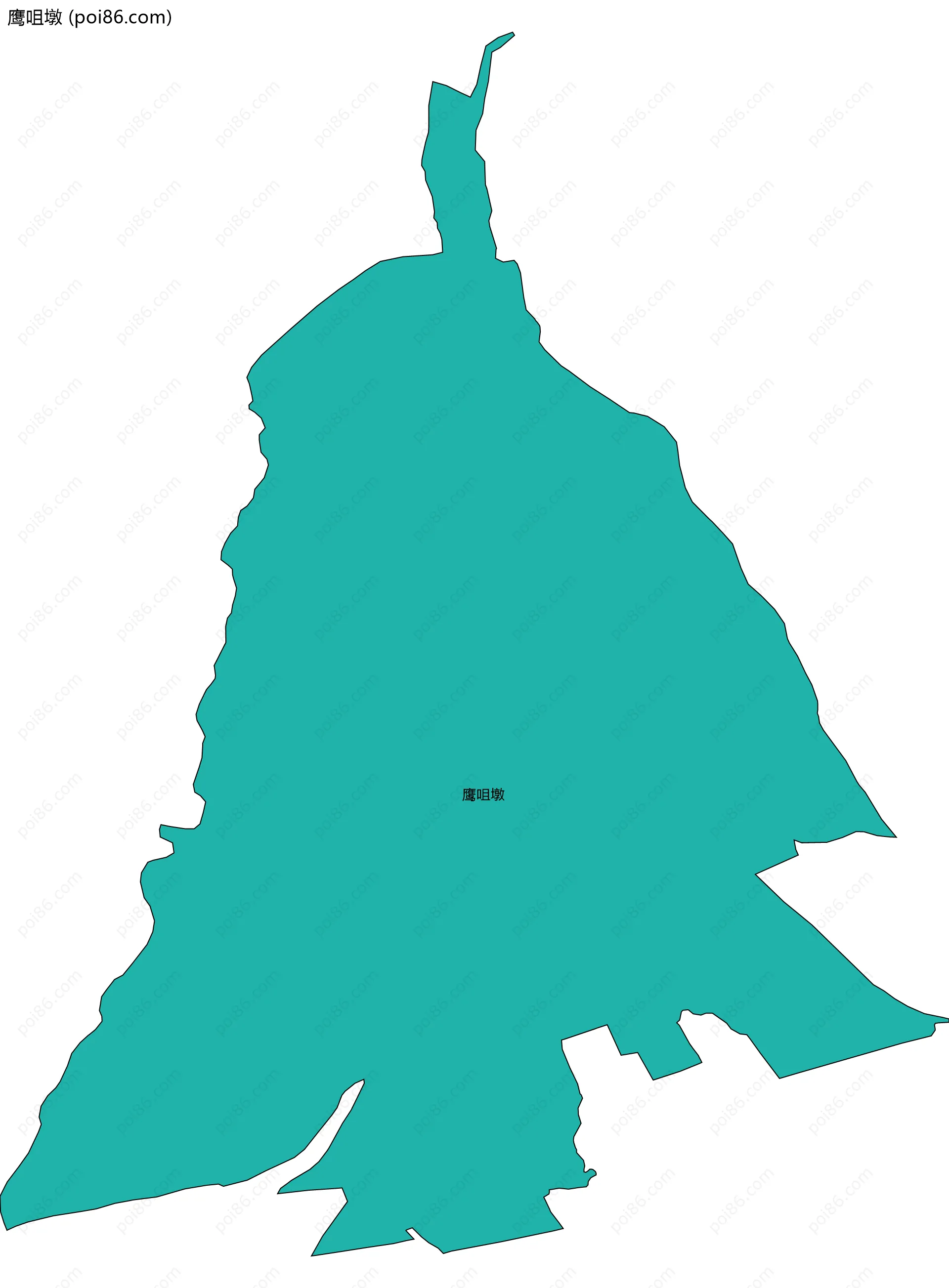 鹰咀墩边界地图