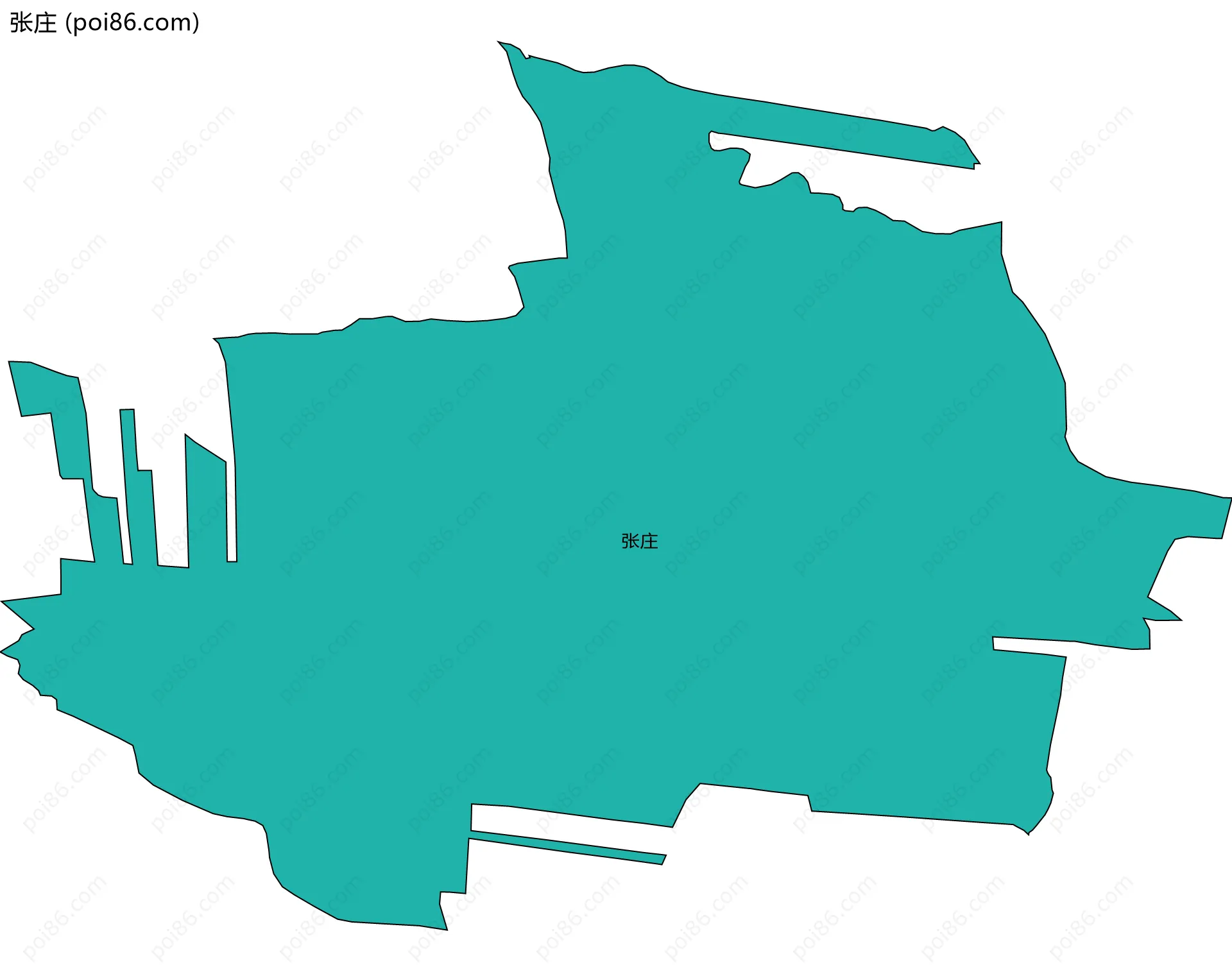 张庄边界地图