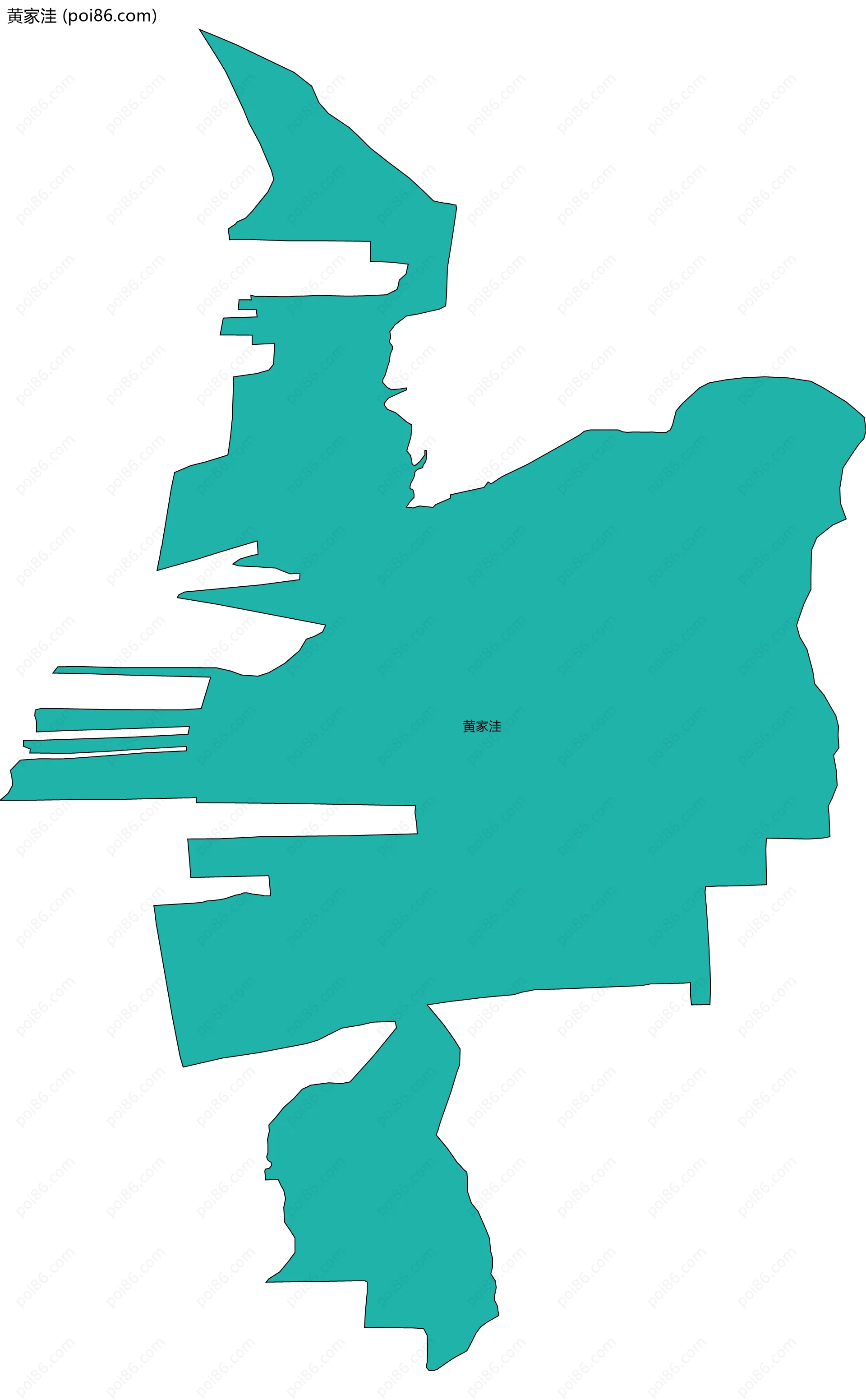 黄家洼边界地图