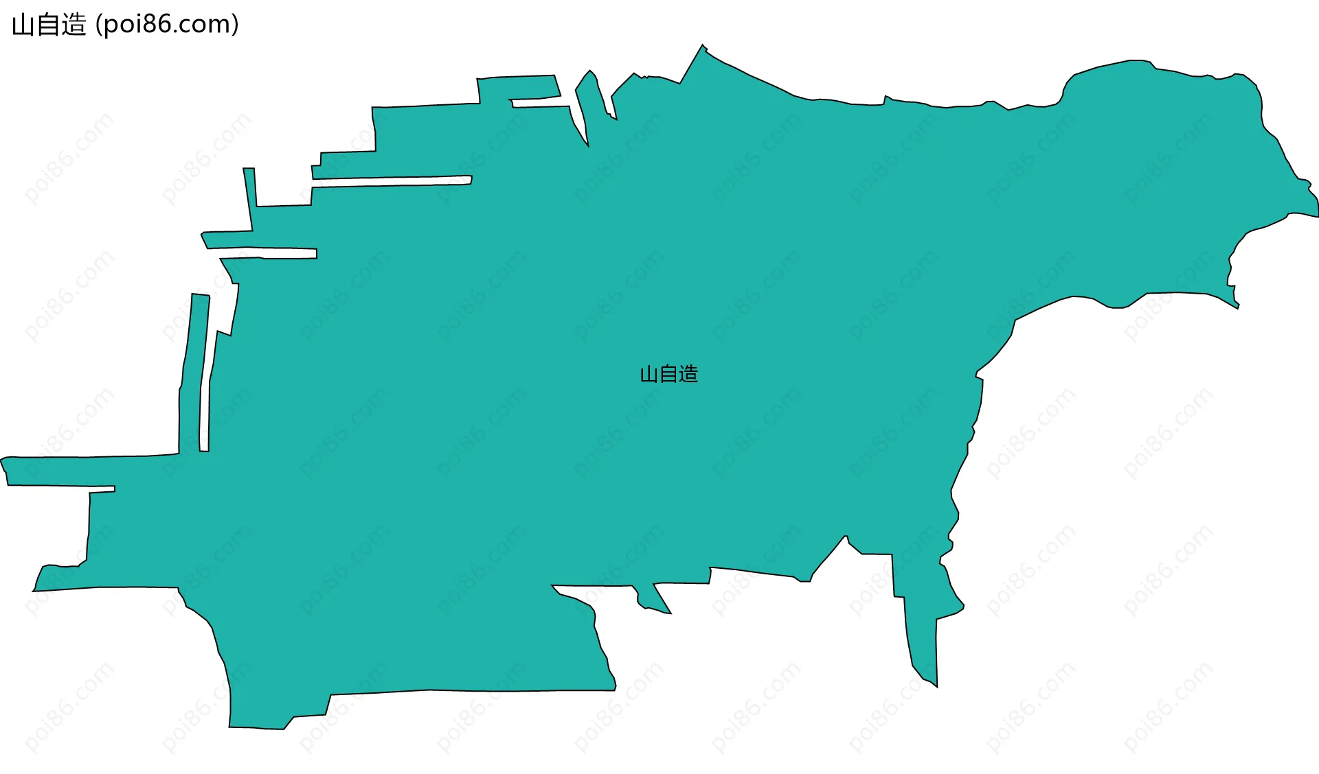 山自造边界地图