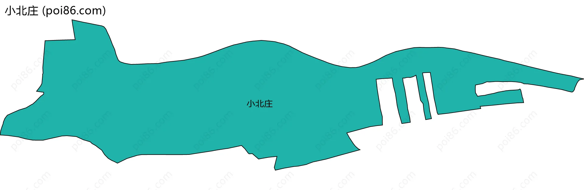 小北庄边界地图