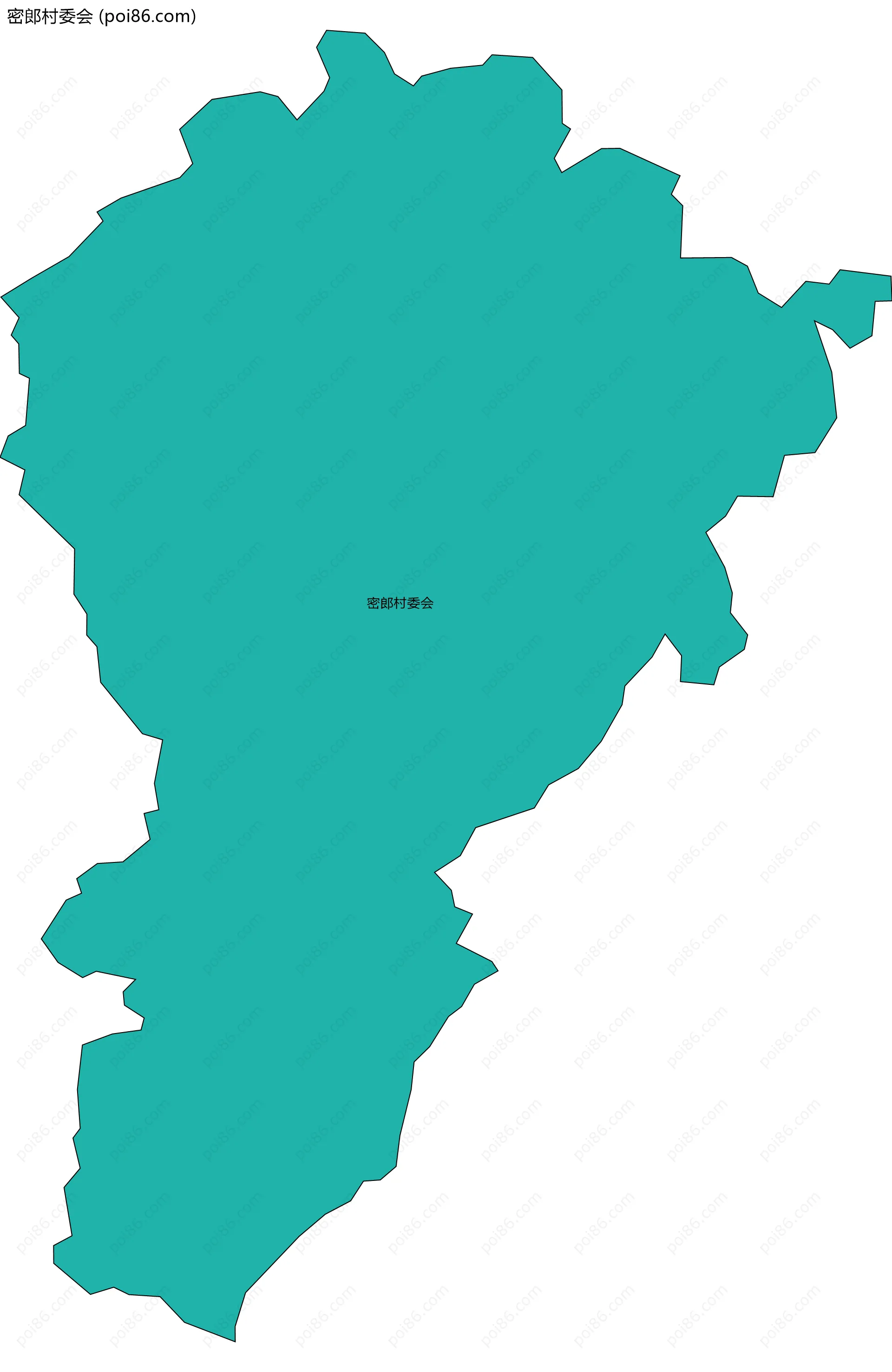 密郎村委会边界地图