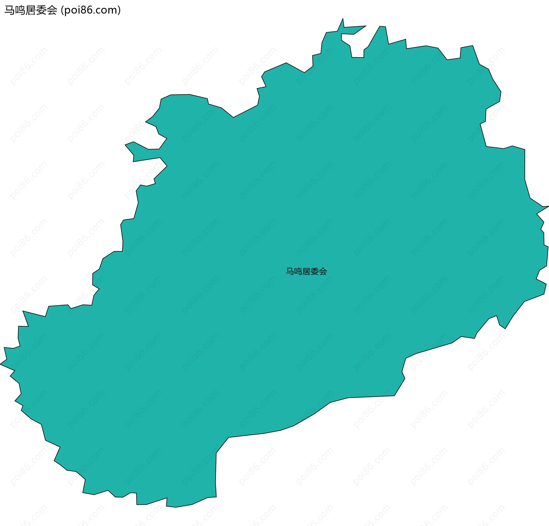 马鸣居委会边界地图