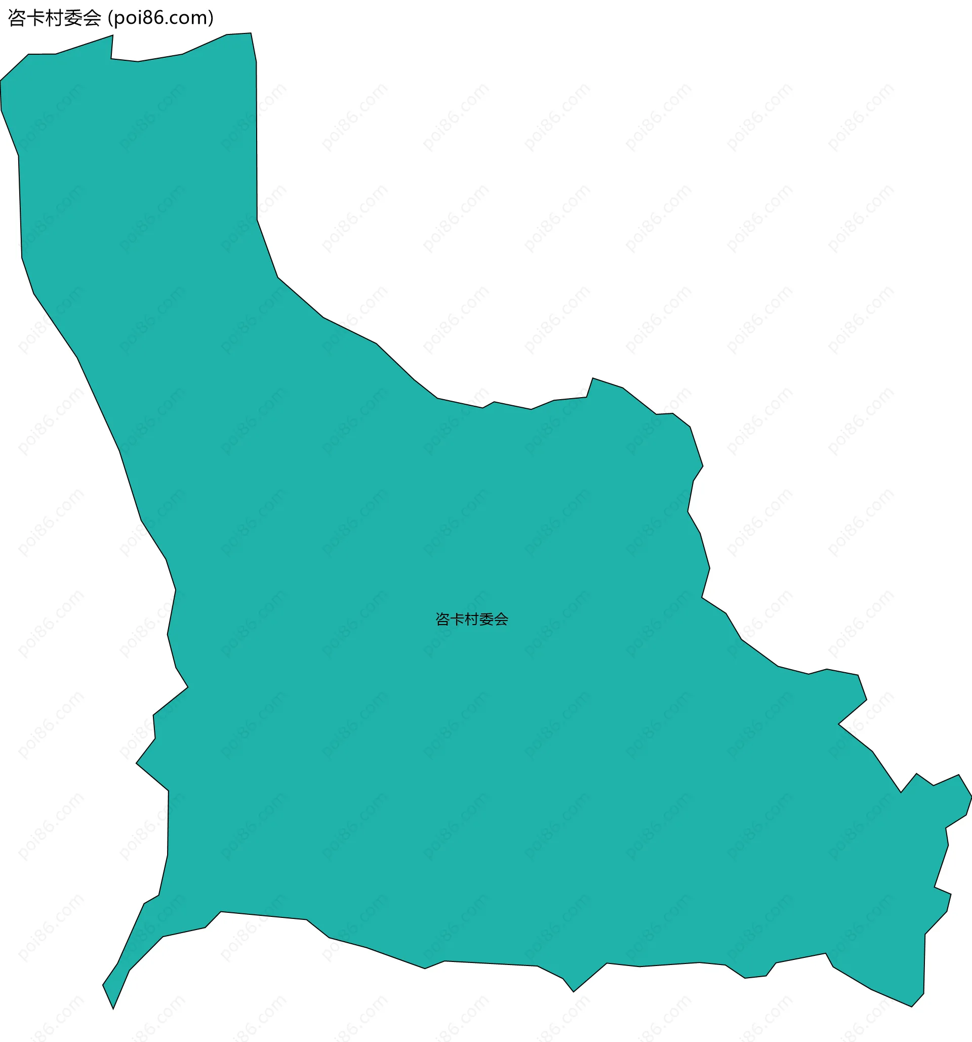 咨卡村委会边界地图