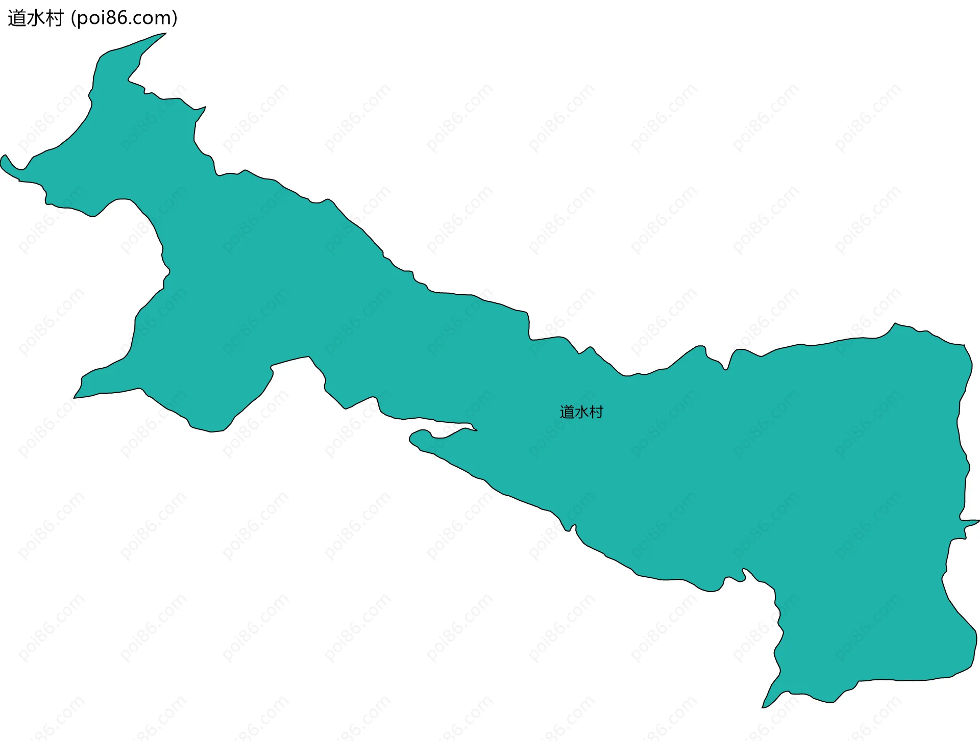 道水村边界地图