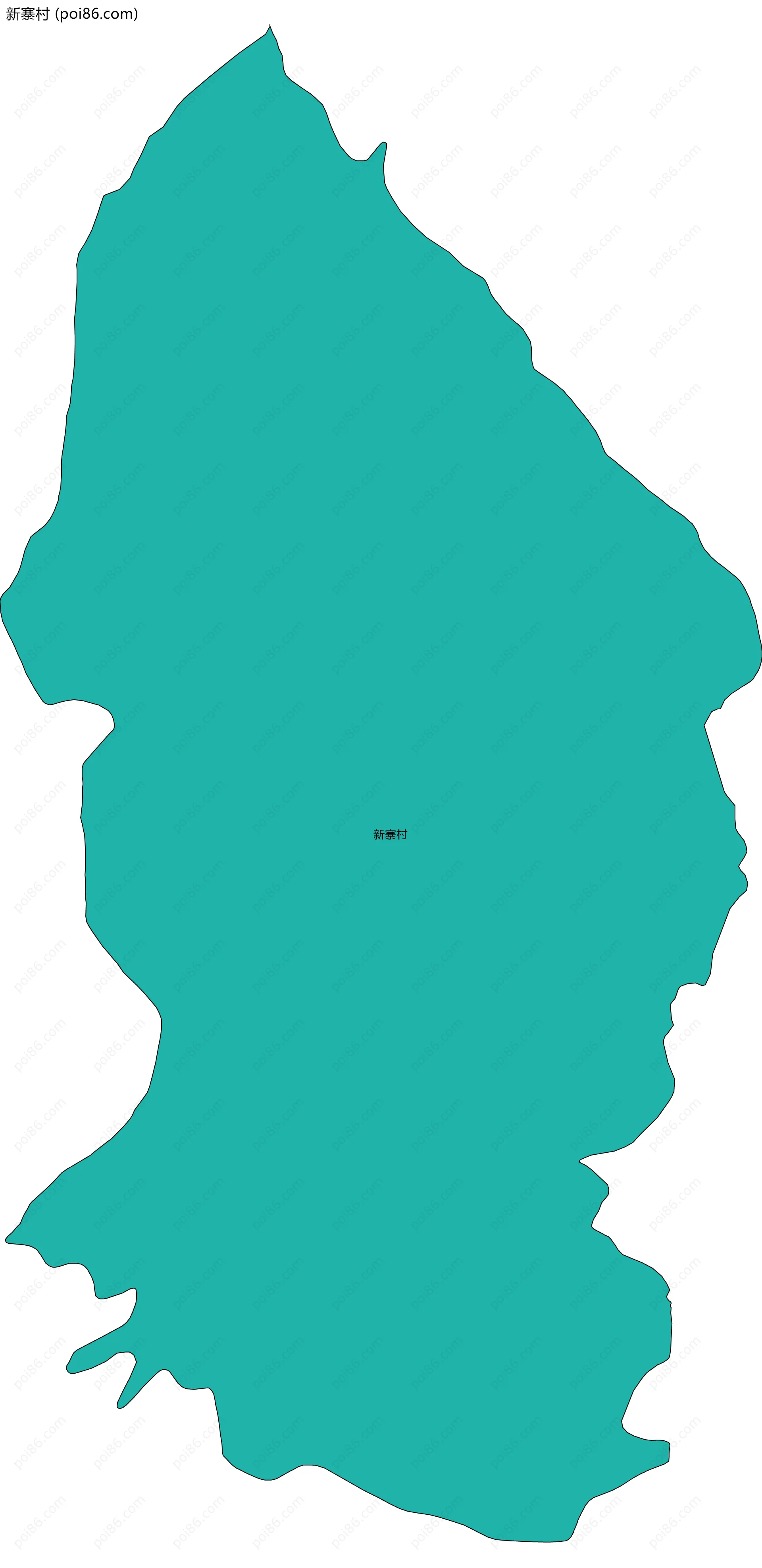 新寨村边界地图