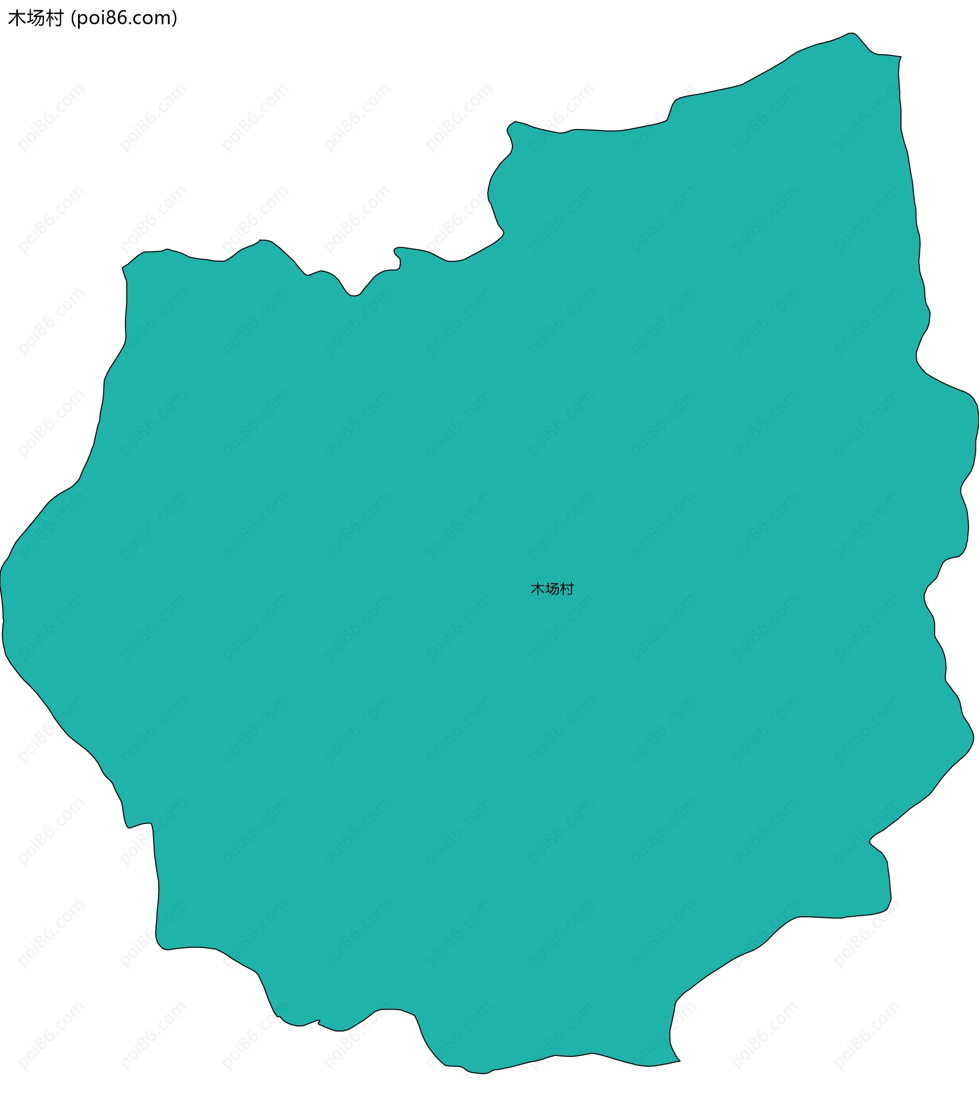 木场村边界地图