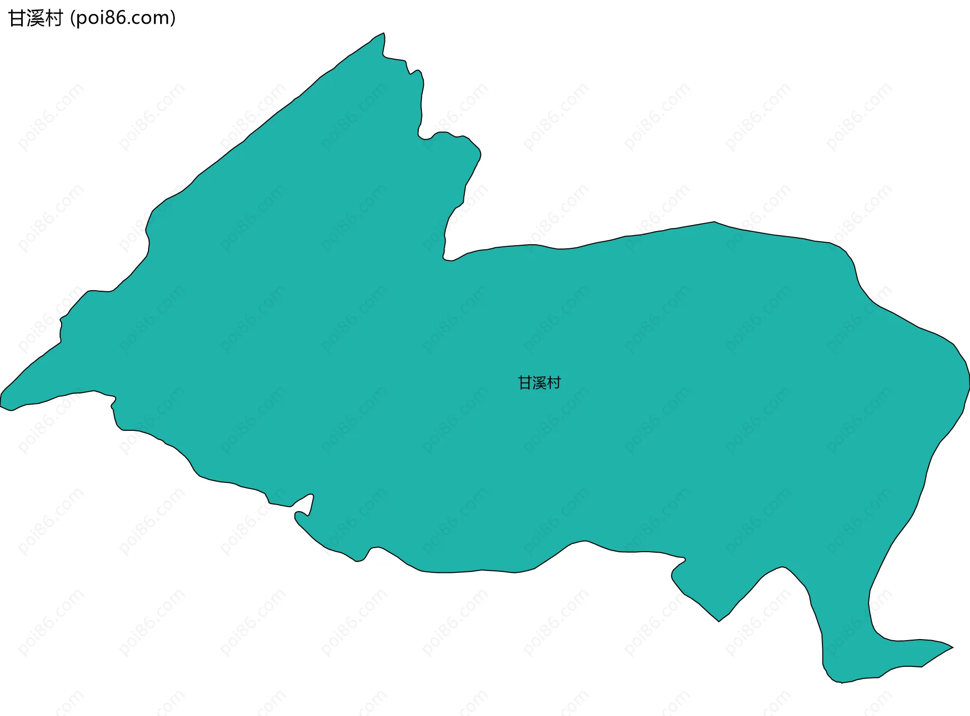 甘溪村边界地图
