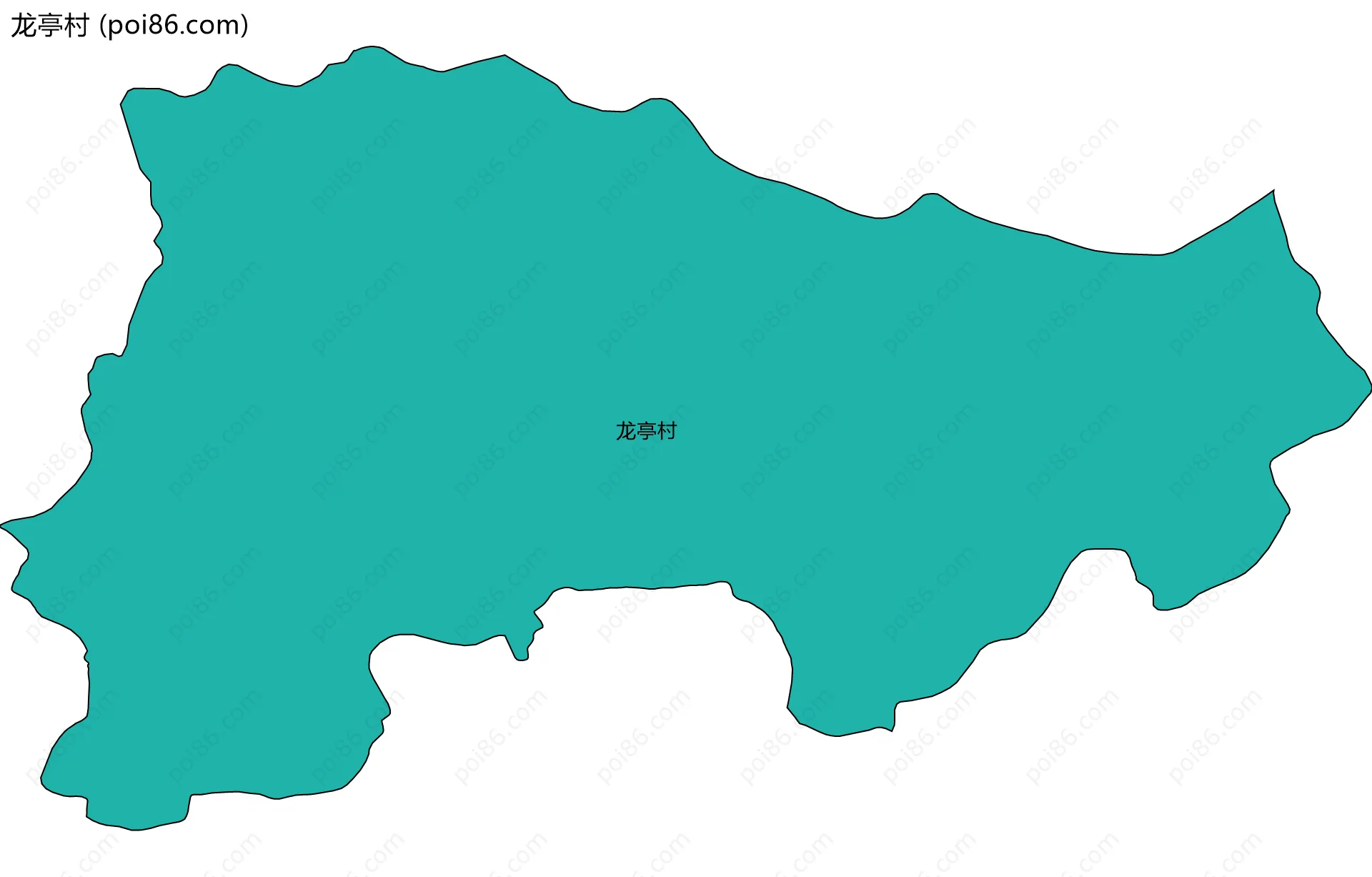 龙亭村边界地图