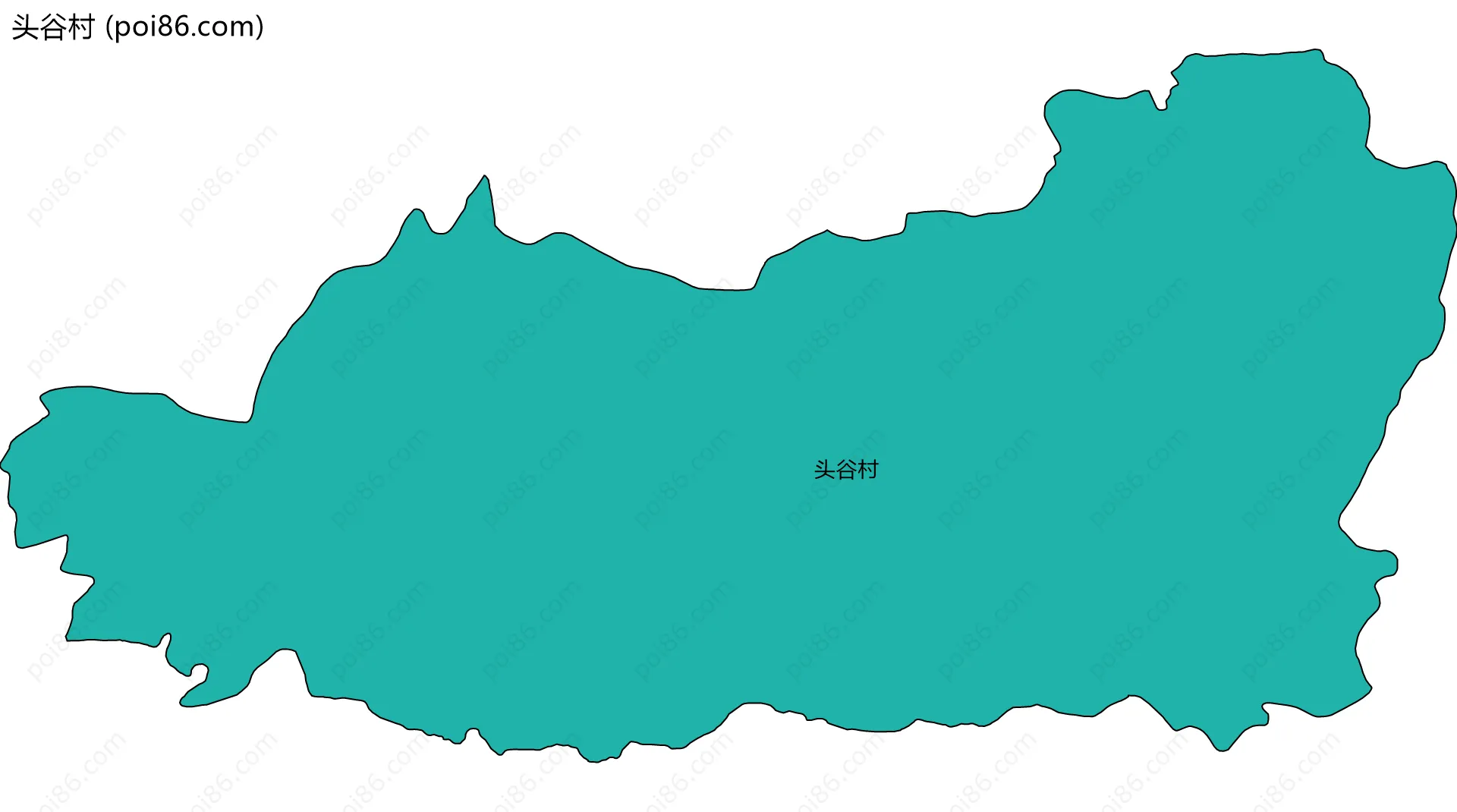 头谷村边界地图