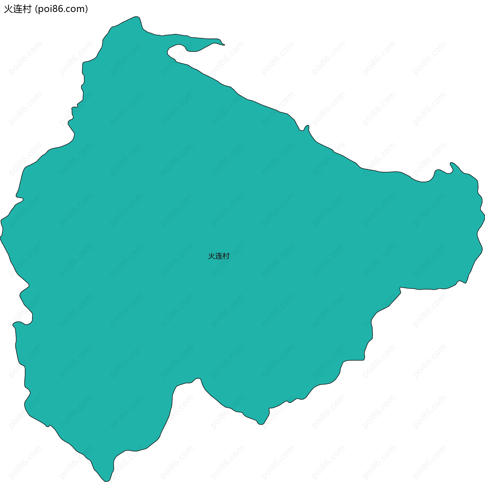 火连村边界地图