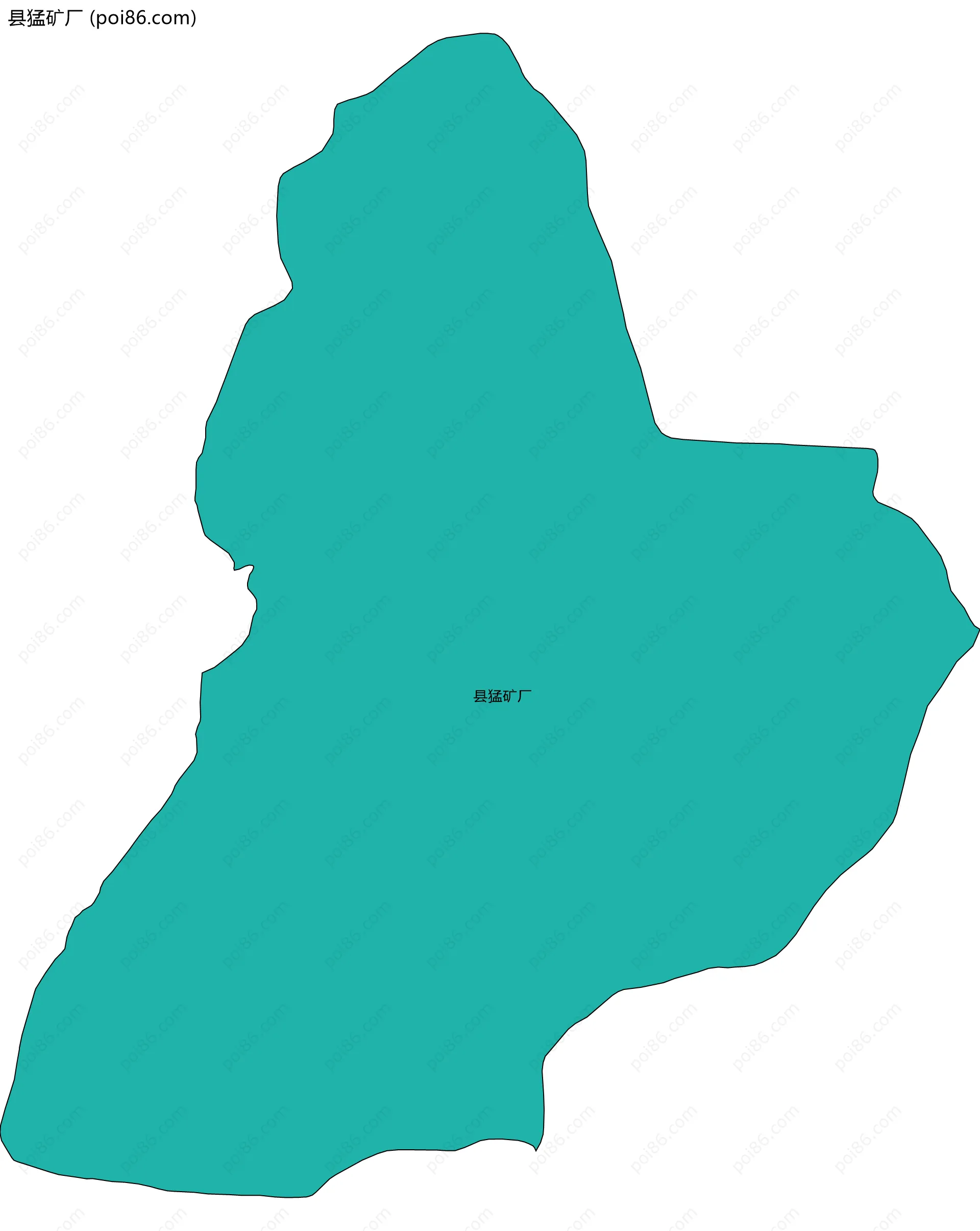 县猛矿厂边界地图