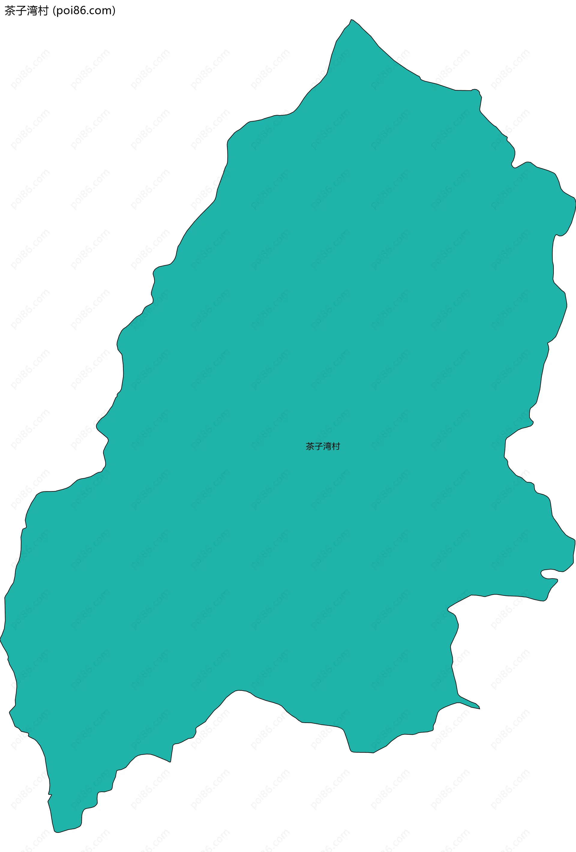 茶子湾村边界地图