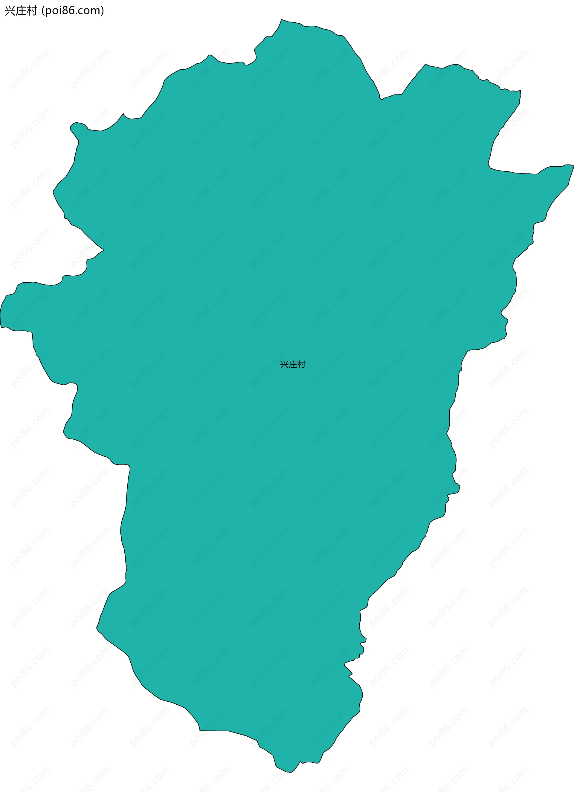 兴庄村边界地图