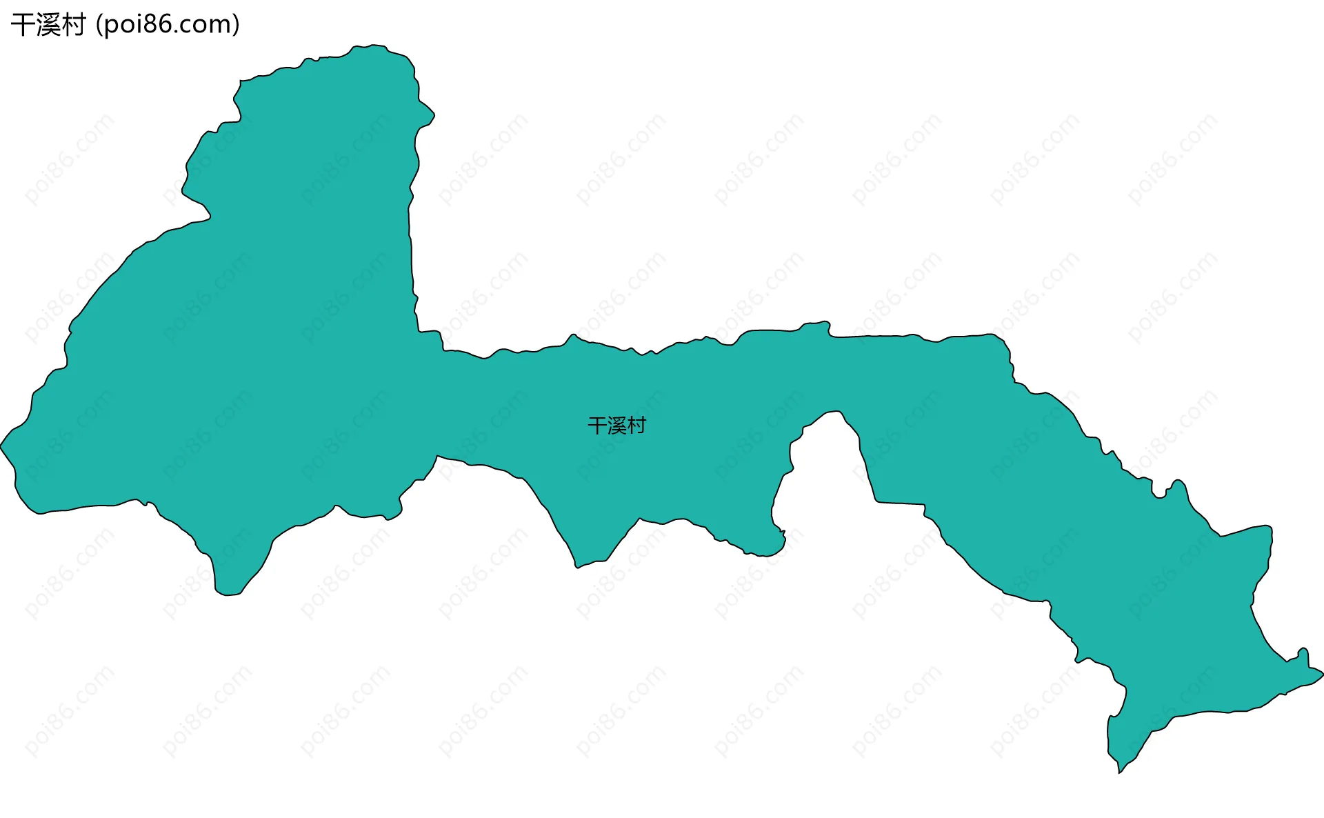 干溪村边界地图