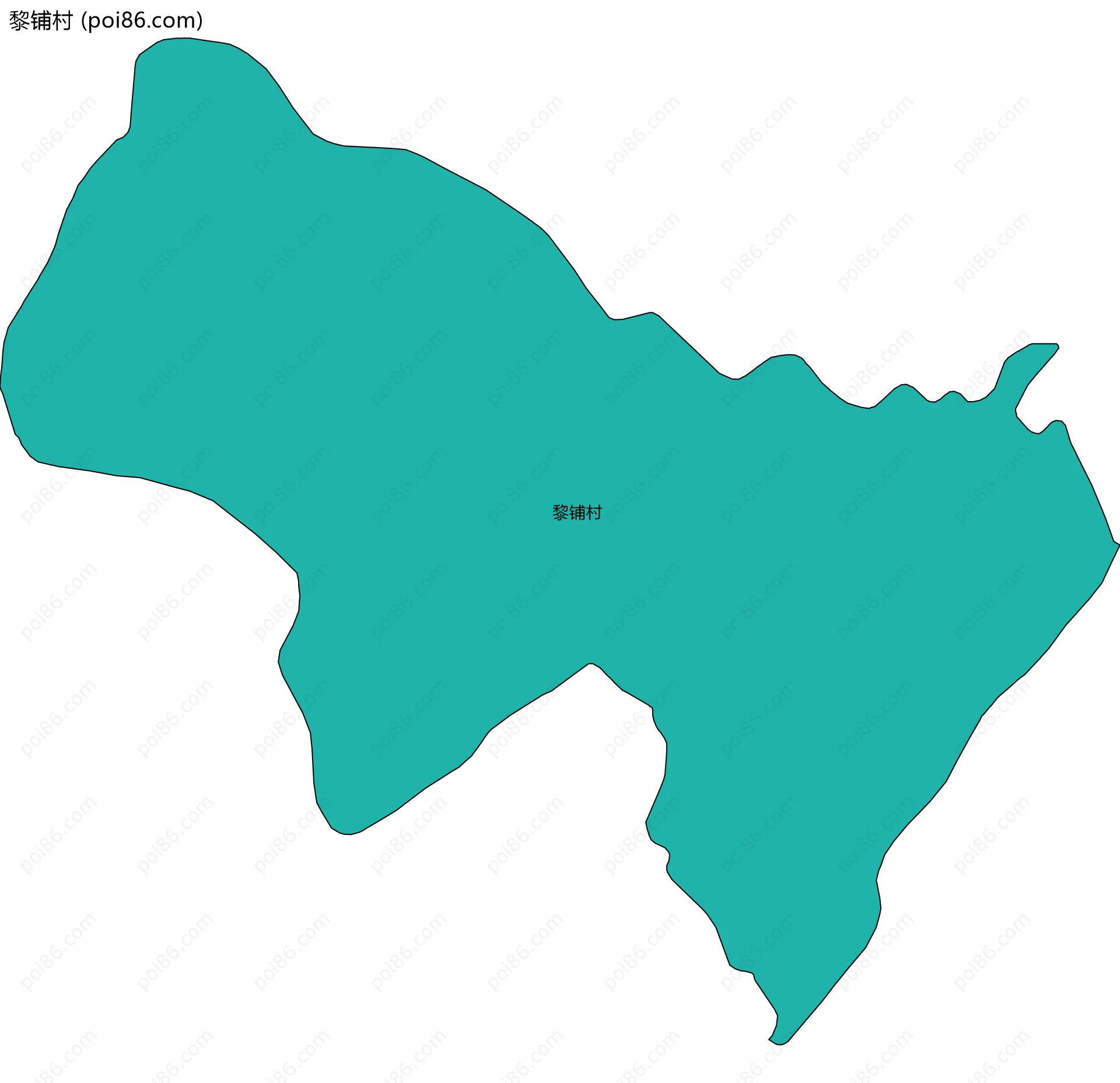 黎铺村边界地图