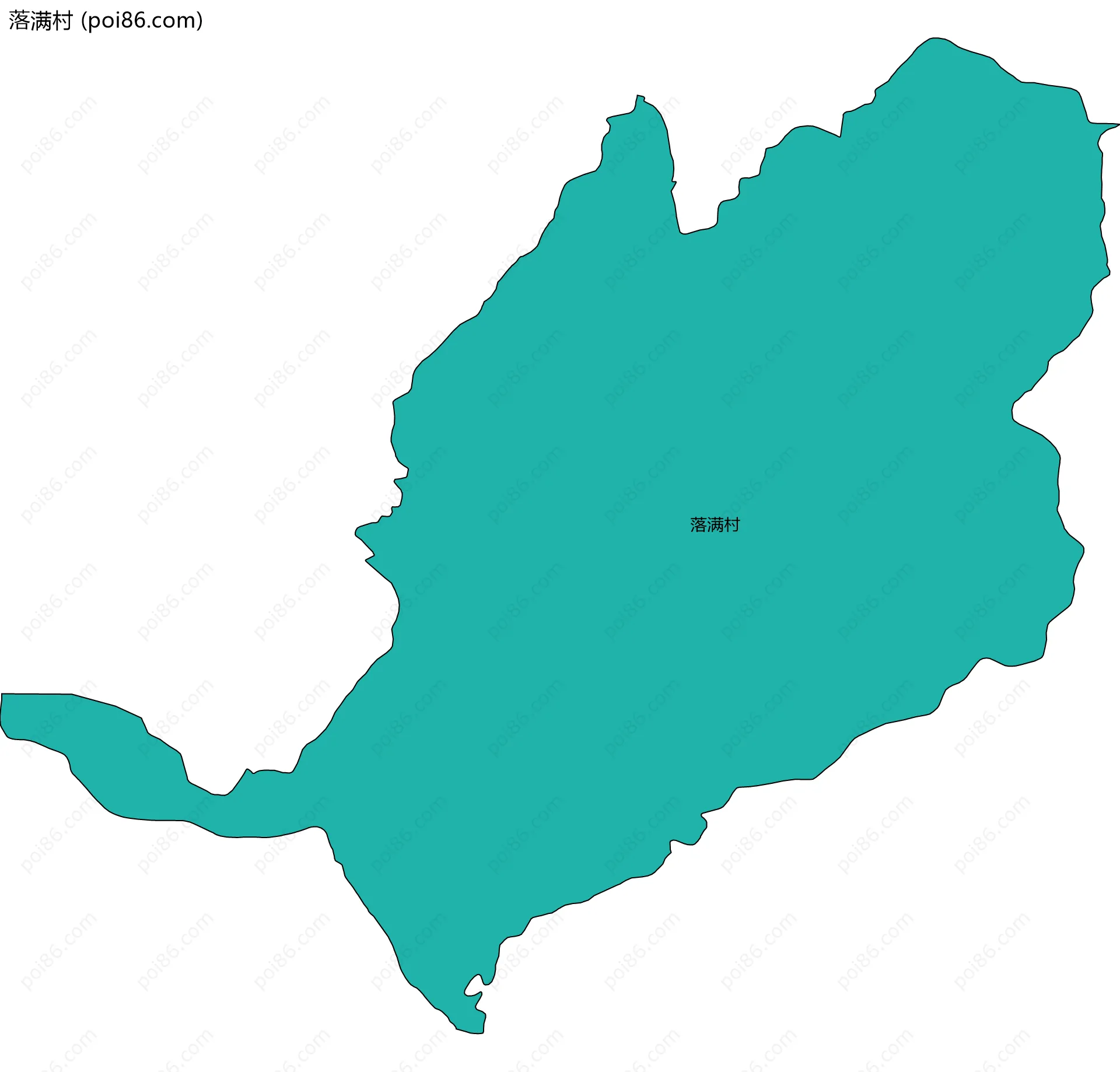 落满村边界地图