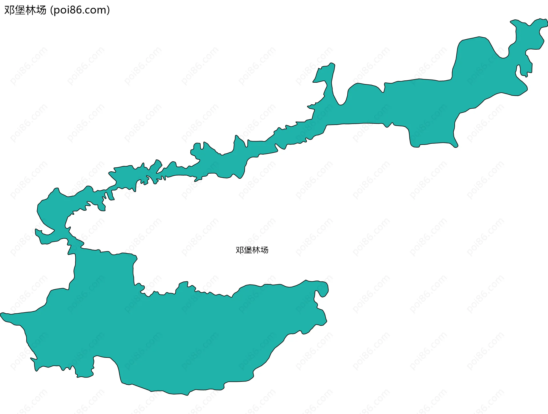 邓堡林场边界地图