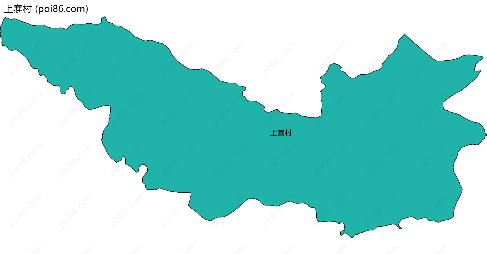 上寨村边界地图