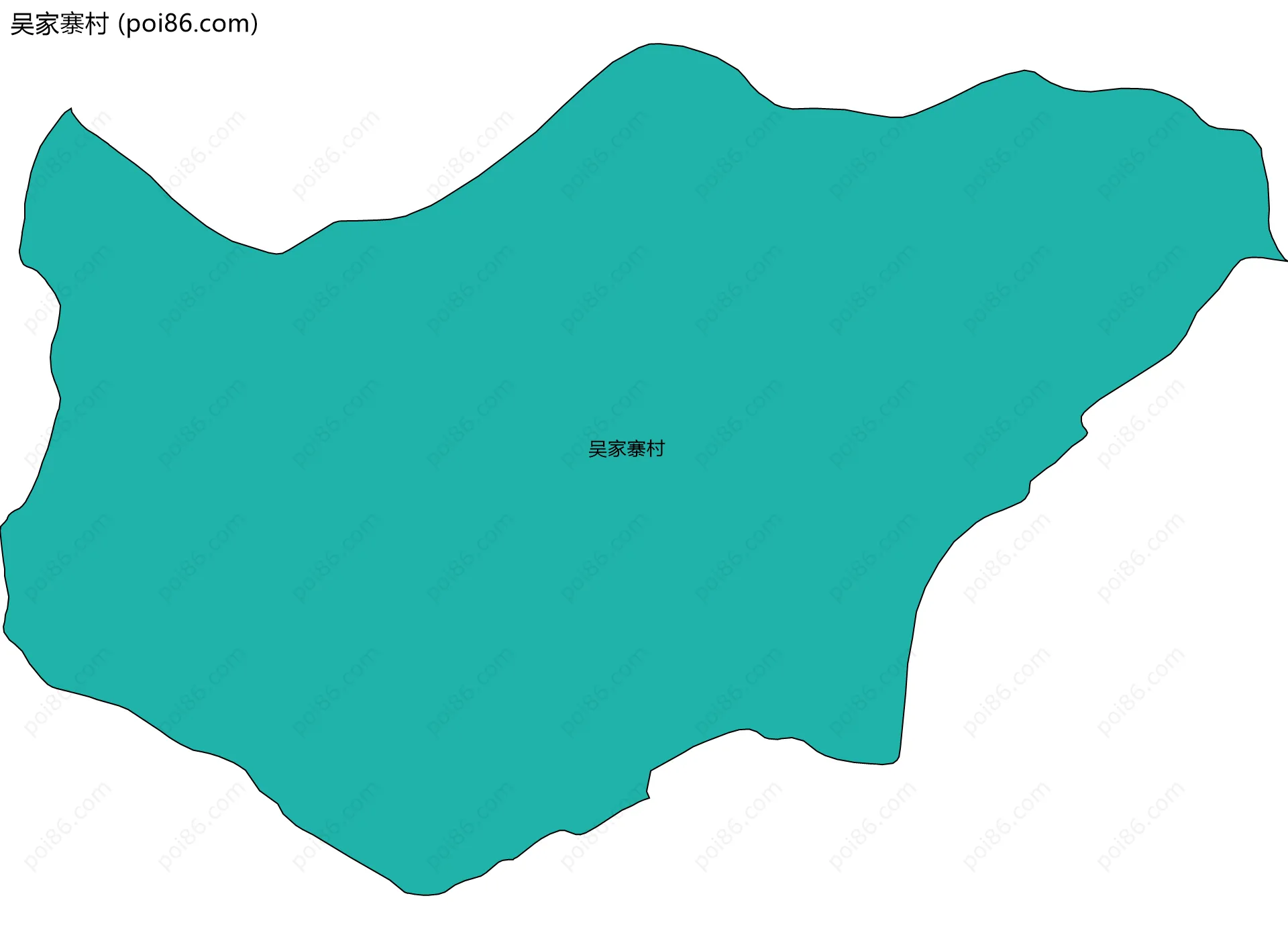 吴家寨村边界地图