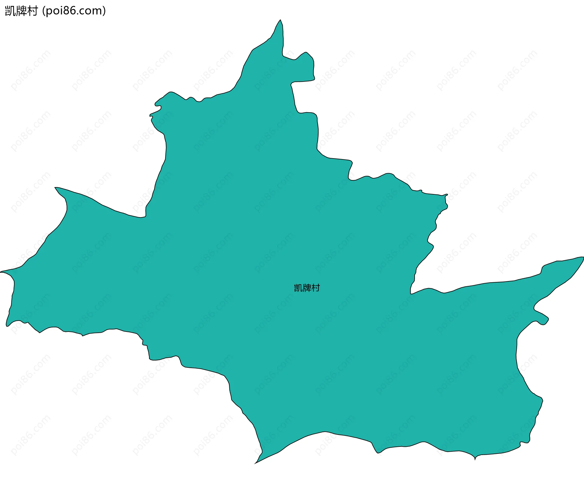 凯牌村边界地图
