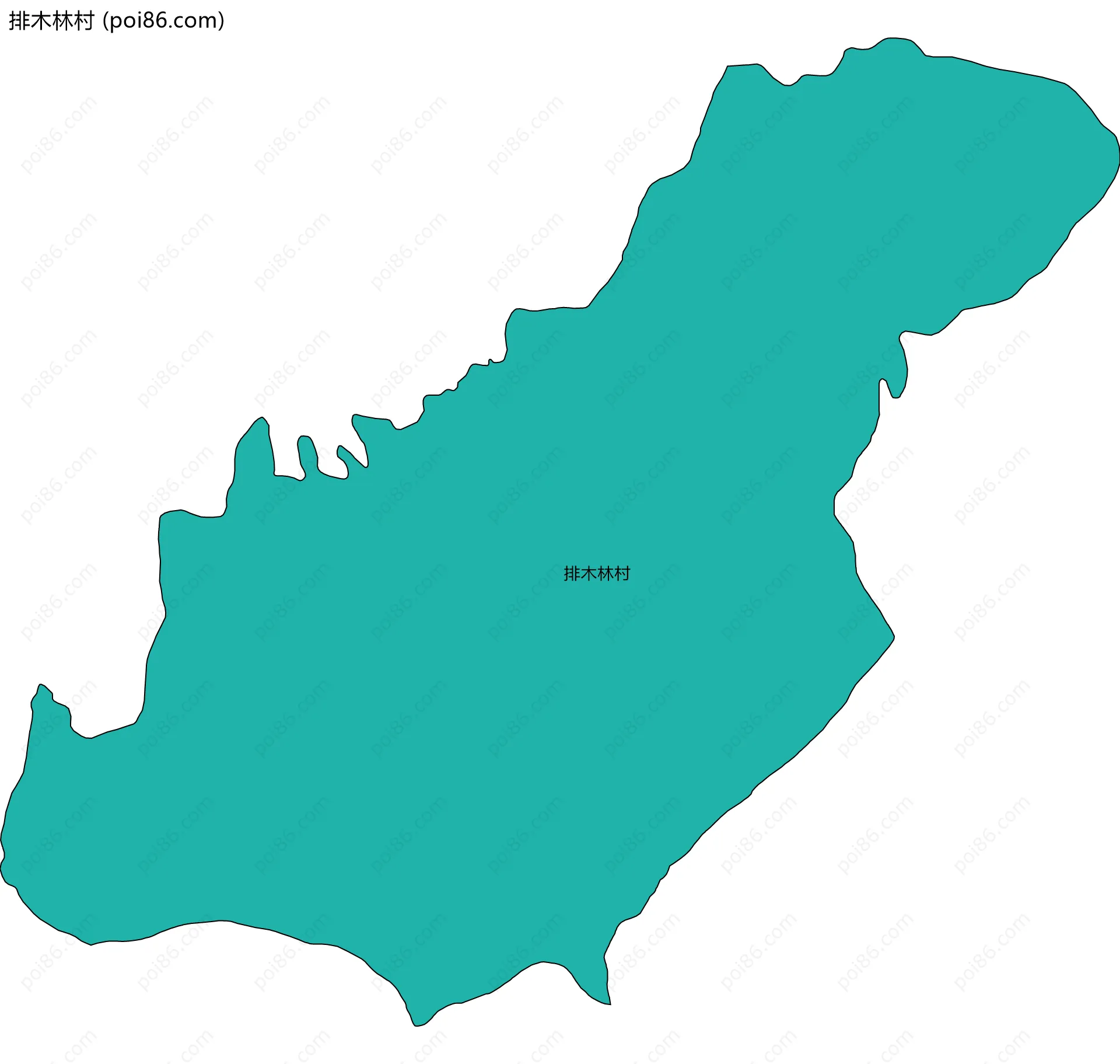 排木林村边界地图