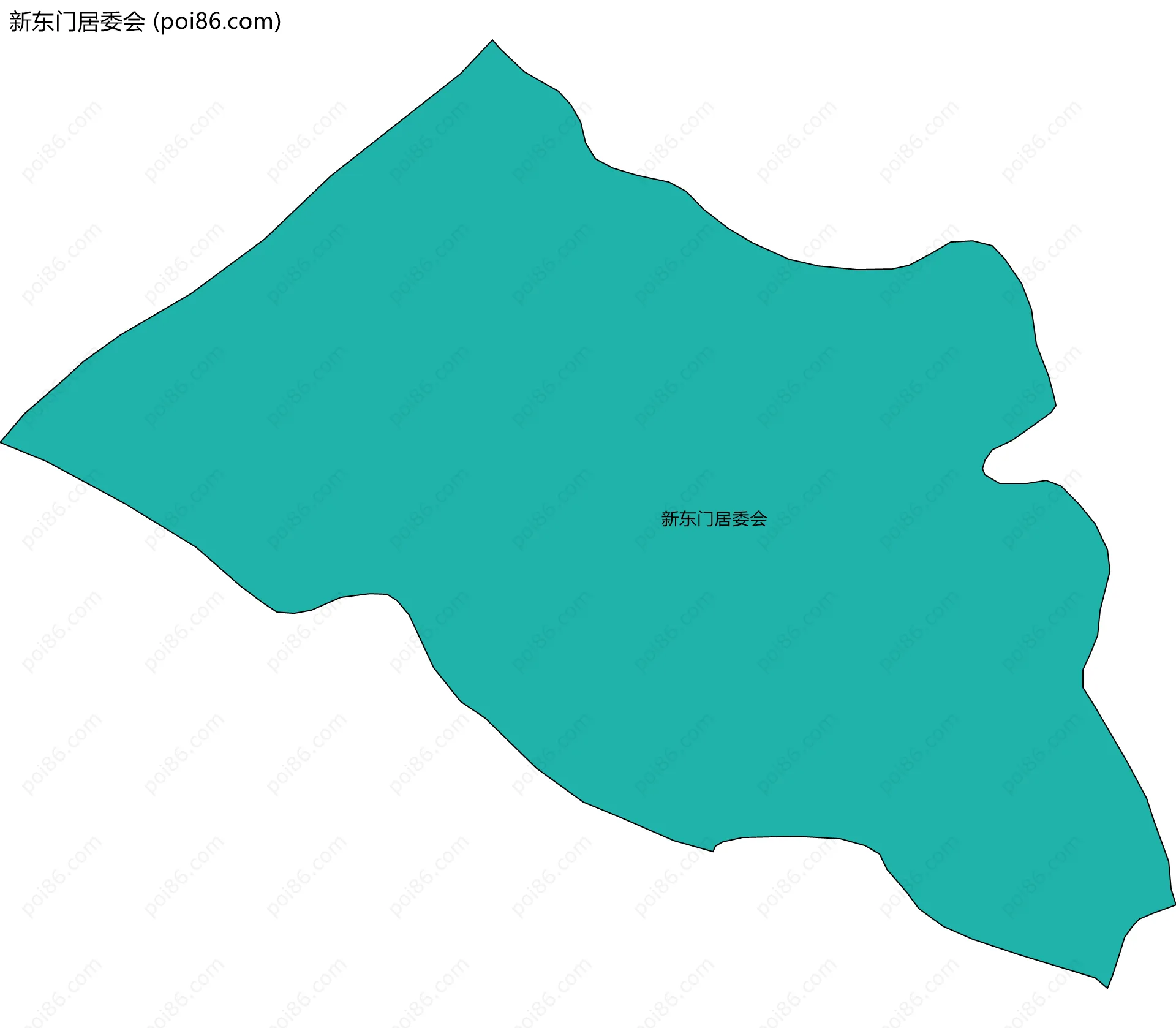 新东门居委会边界地图