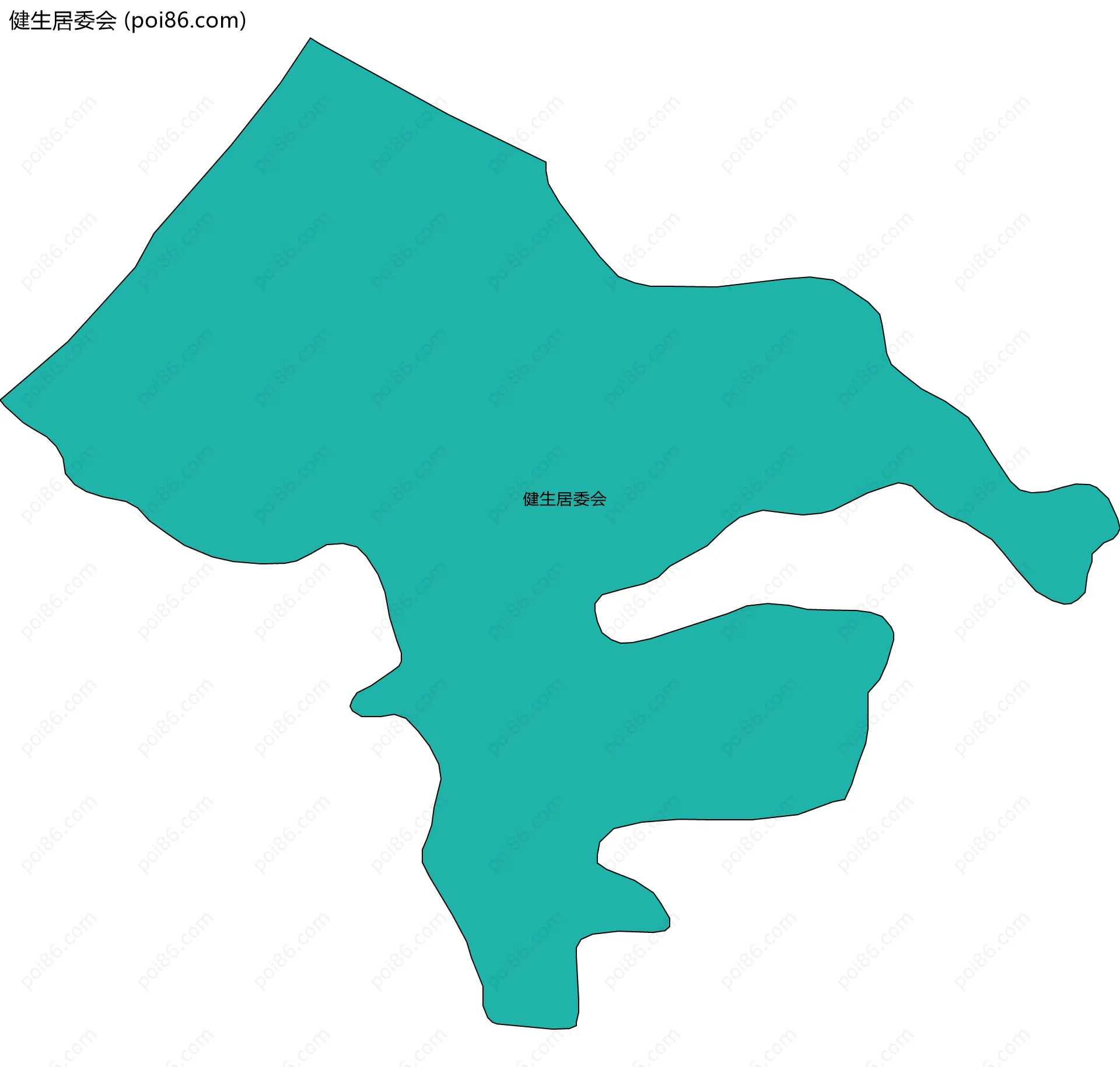 健生居委会边界地图
