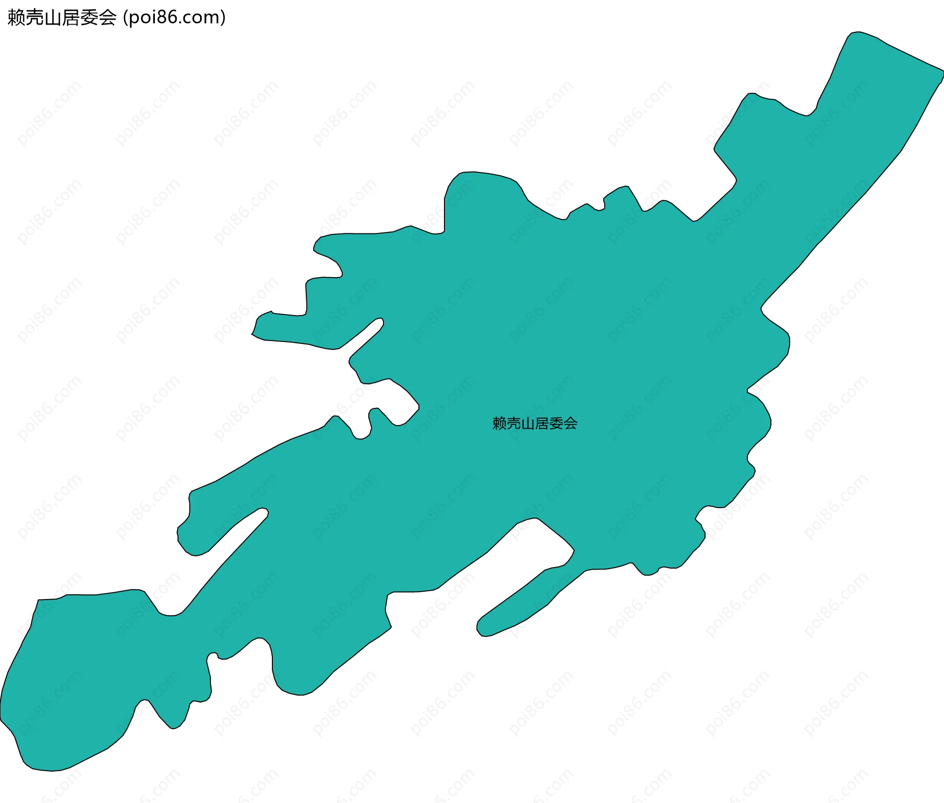赖壳山居委会边界地图