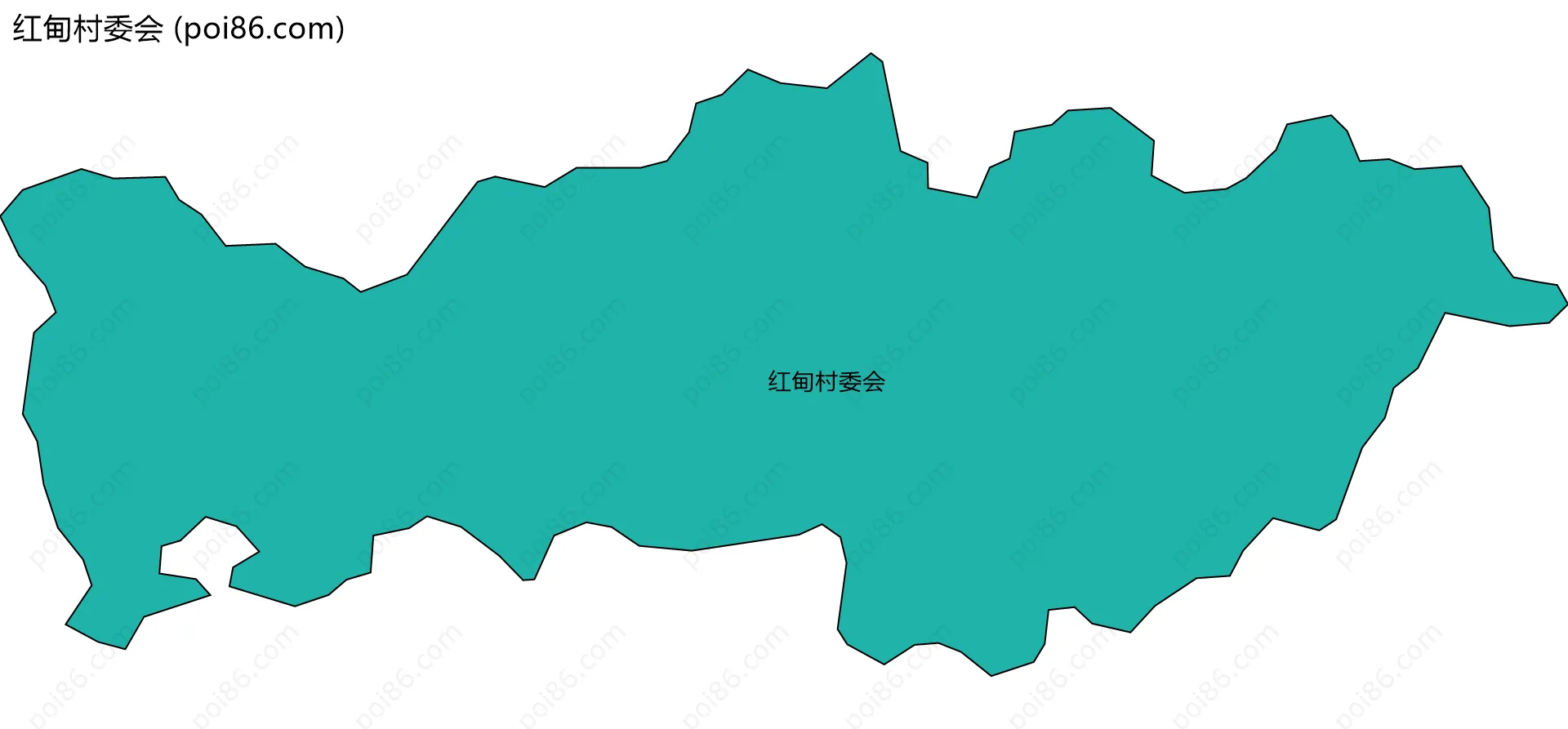 红甸村委会边界地图