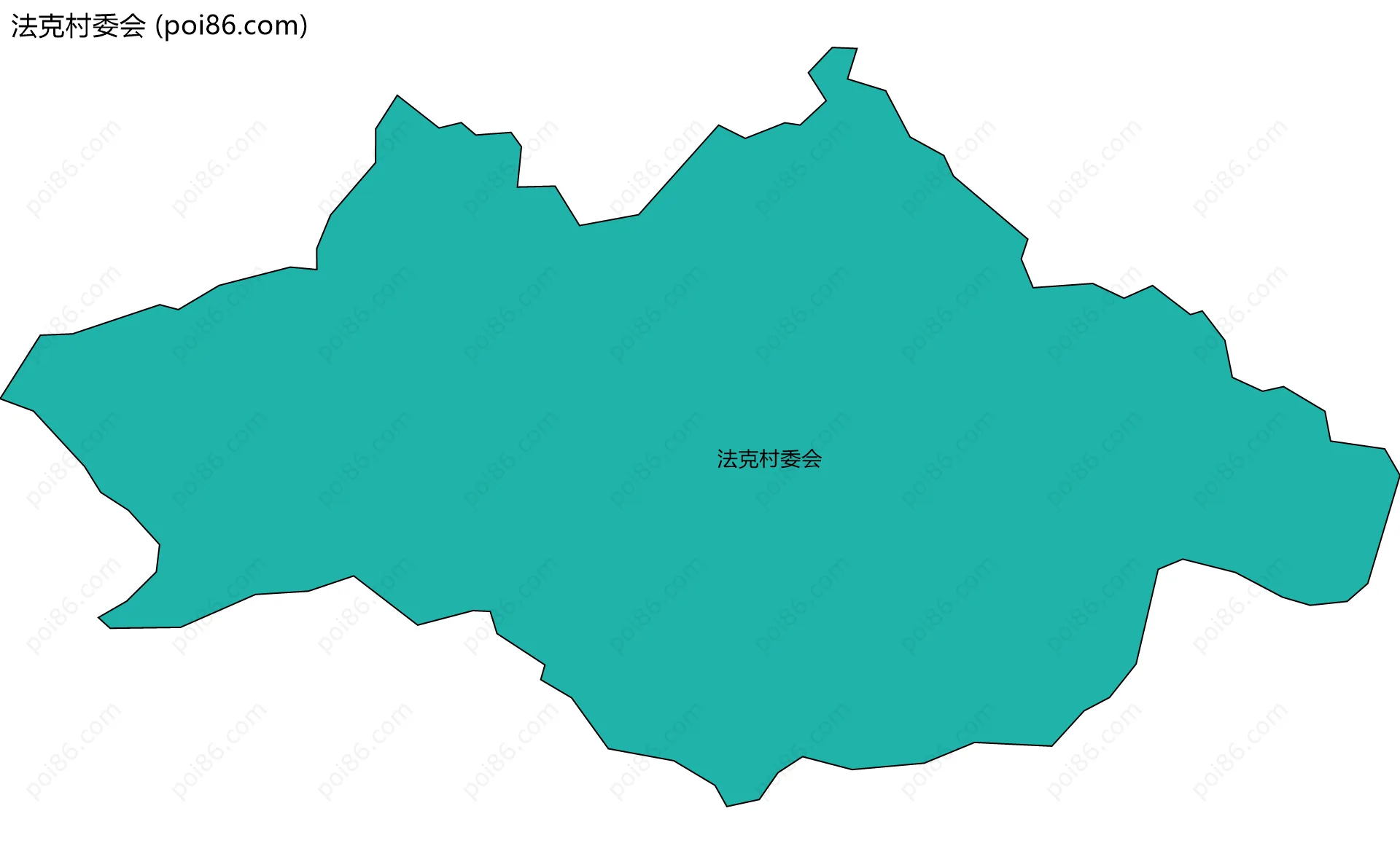 法克村委会边界地图