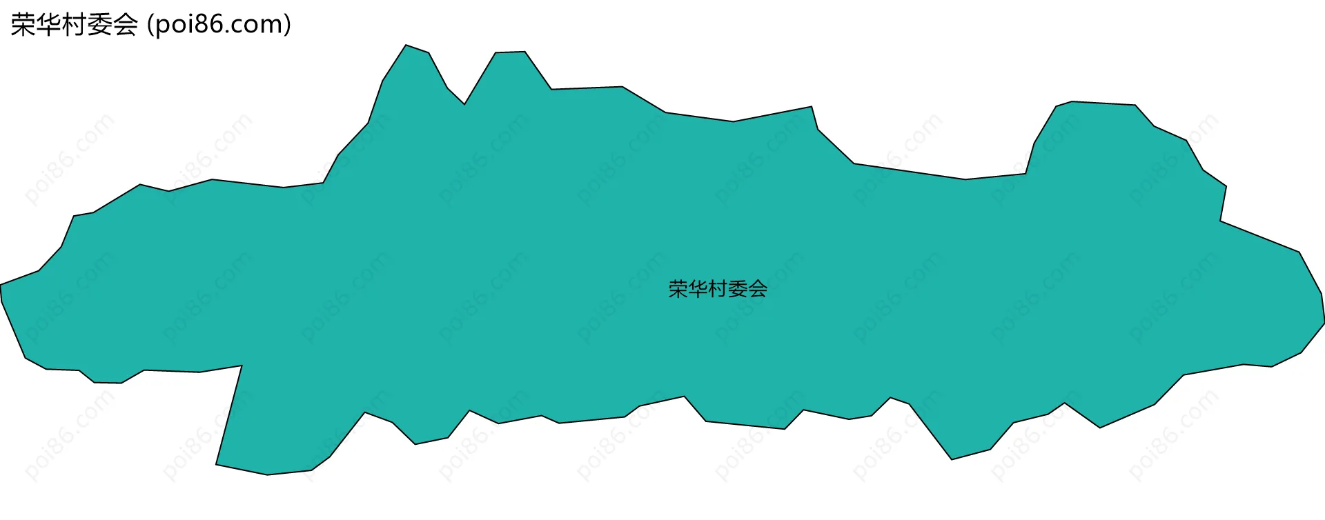 荣华村委会边界地图