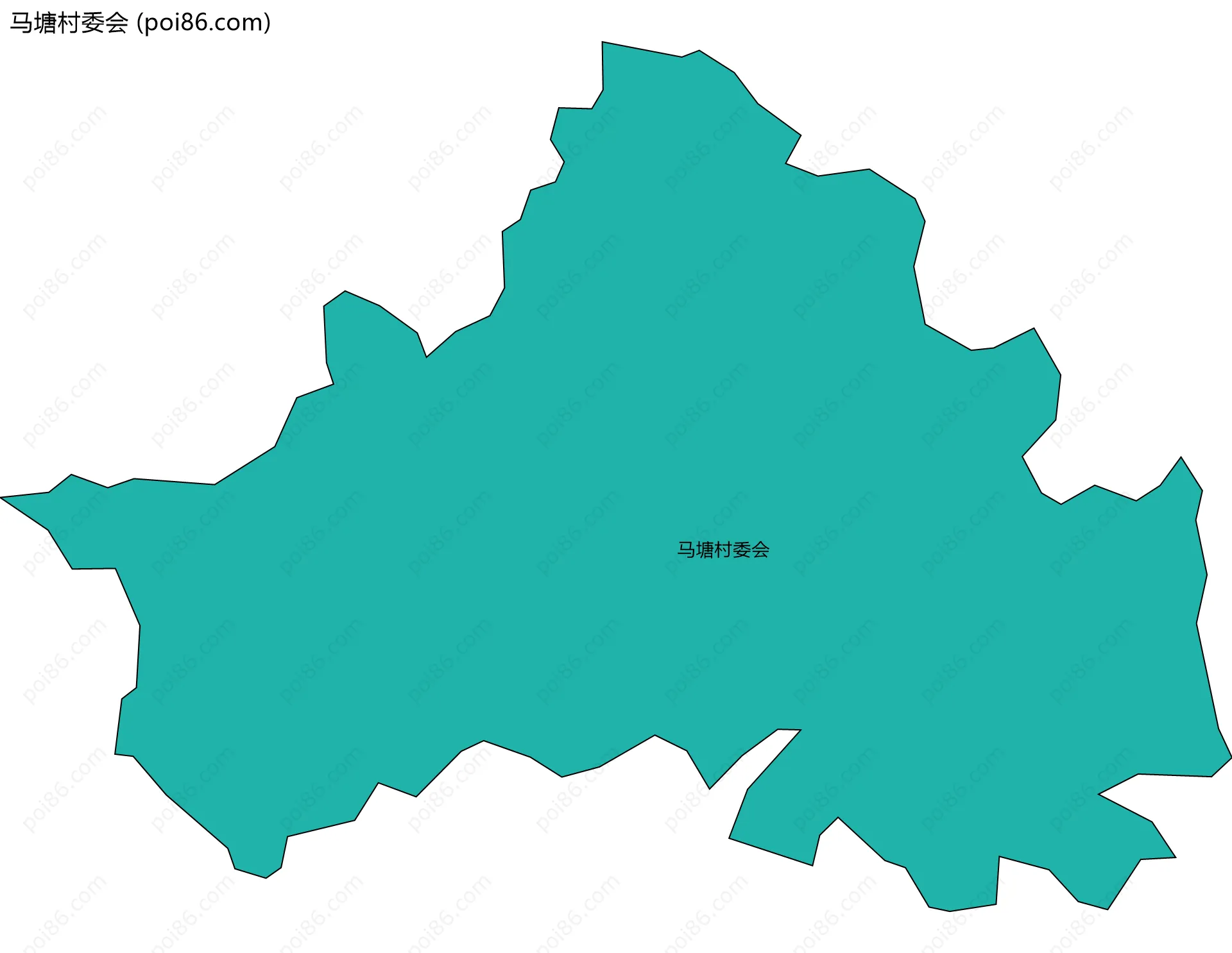 马塘村委会边界地图